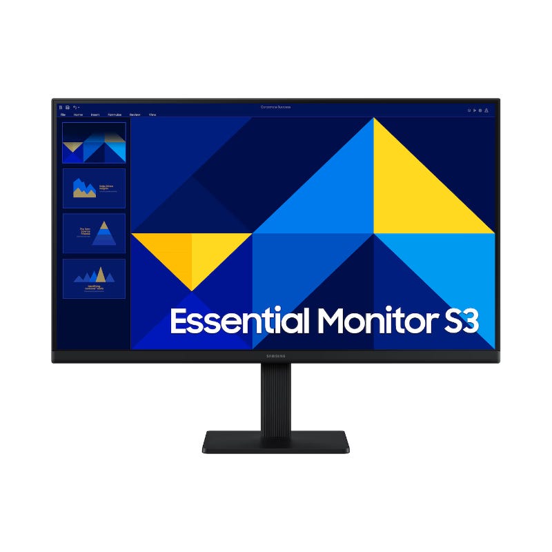 Samsung 24-inch Full HD Essential S3 Compyter Monitor Flat IPS FHD - 1920 x 1080p -100 Hz -5 ms - LS24D302GAUXEN