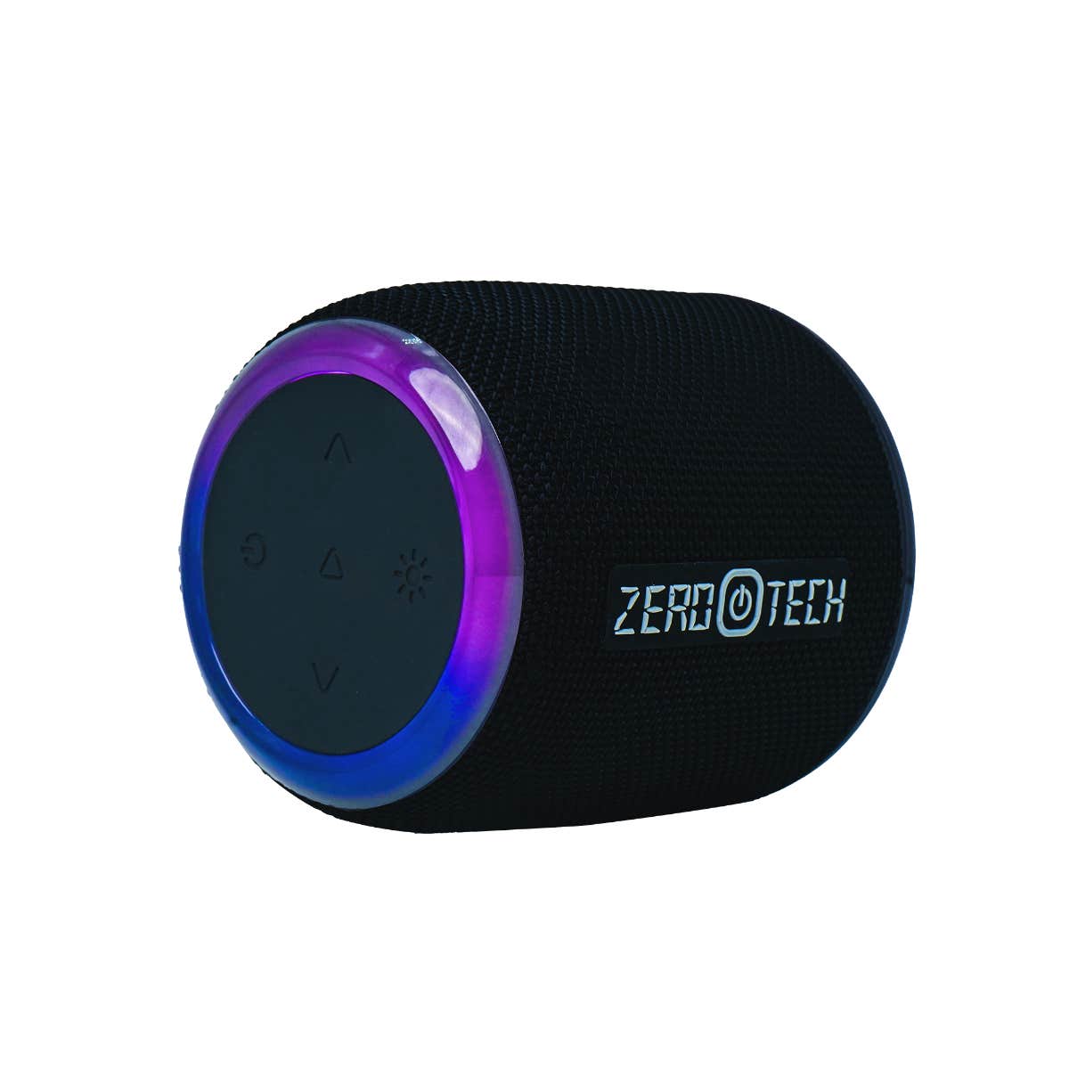 ZeroTech ZPCS-P225BK Speaker, AUX/USB/TF Card Port - Ambient Lighting - FM Radio - Bluetooth - IPX5 Waterproof - Black
