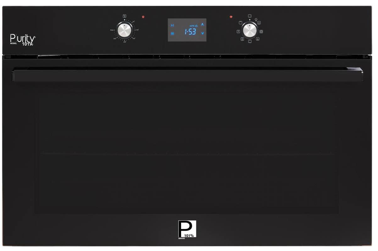 Purity OPT902EED Turkish Electric Digital Built-In Oven, 90 cm, 105 Liter - Black