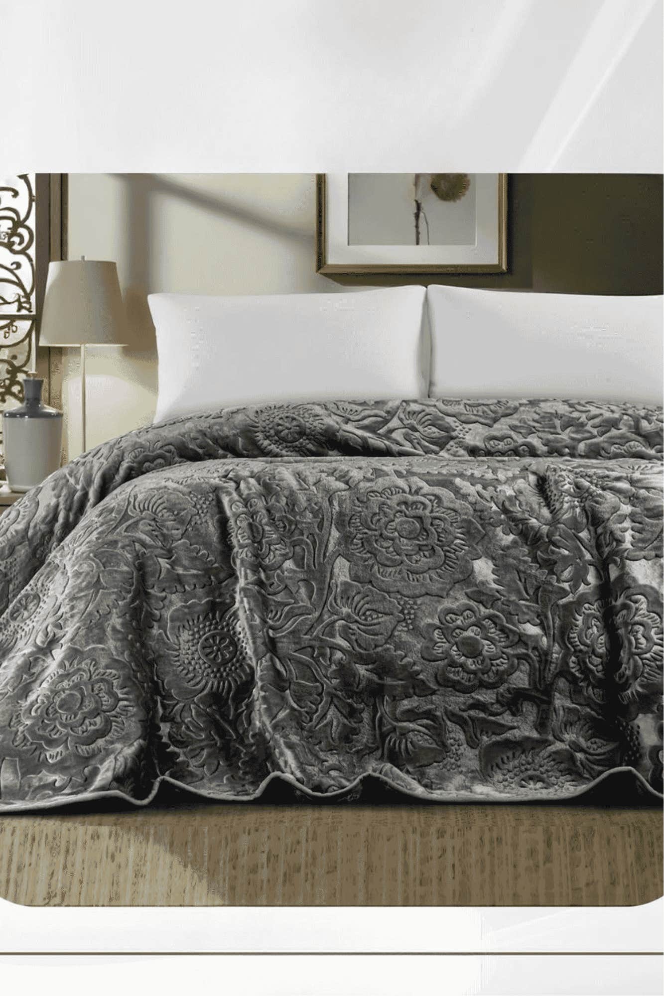 Rimas Blanket, 240x220cm, Soft - Black