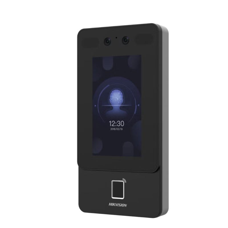 Hikvision DS-K1T342MFWX-E1 Face Recognition Device, 2MP, Wi-Fi- Black