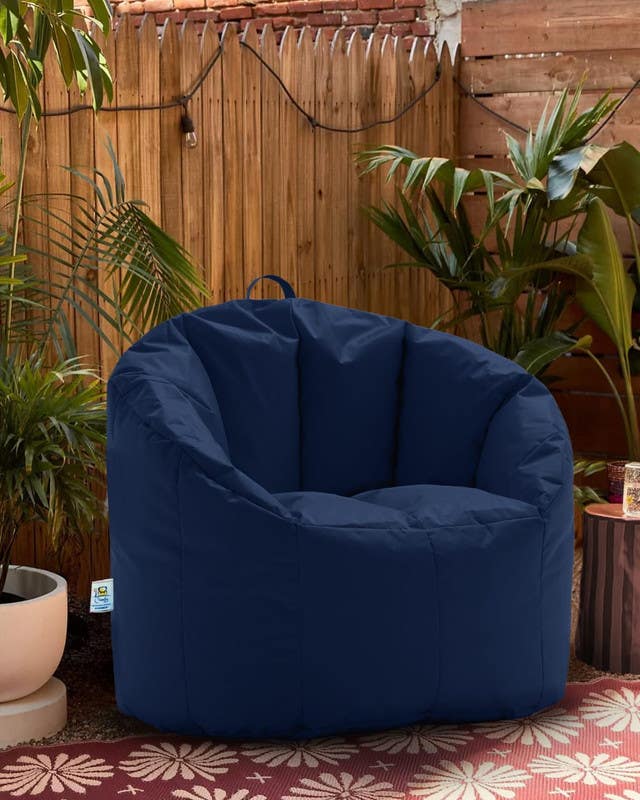 Comfy Relaxation Bean Bag, Waterproof, 95x90 - Navy