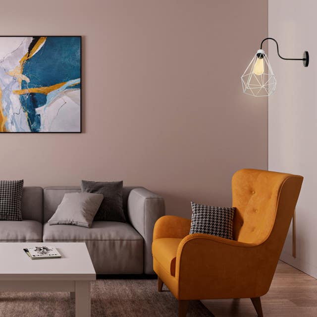 Wall Light Hanging, 45x20x20 cm - Black White