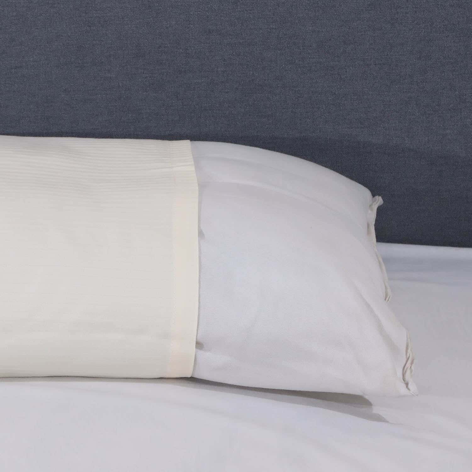 Mehalla Cotton Bed Pillowcase, 45X180 cm - Beige