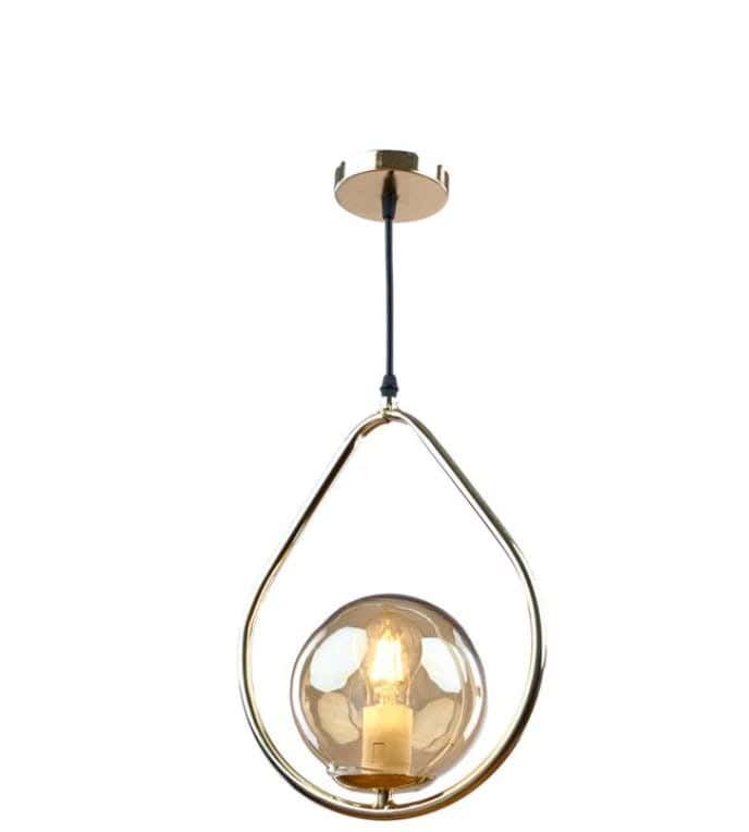 Metal Chandelier Pendant With Rust-Resistant Metal Coating, 15 X 20 X 90 Cm - Gold