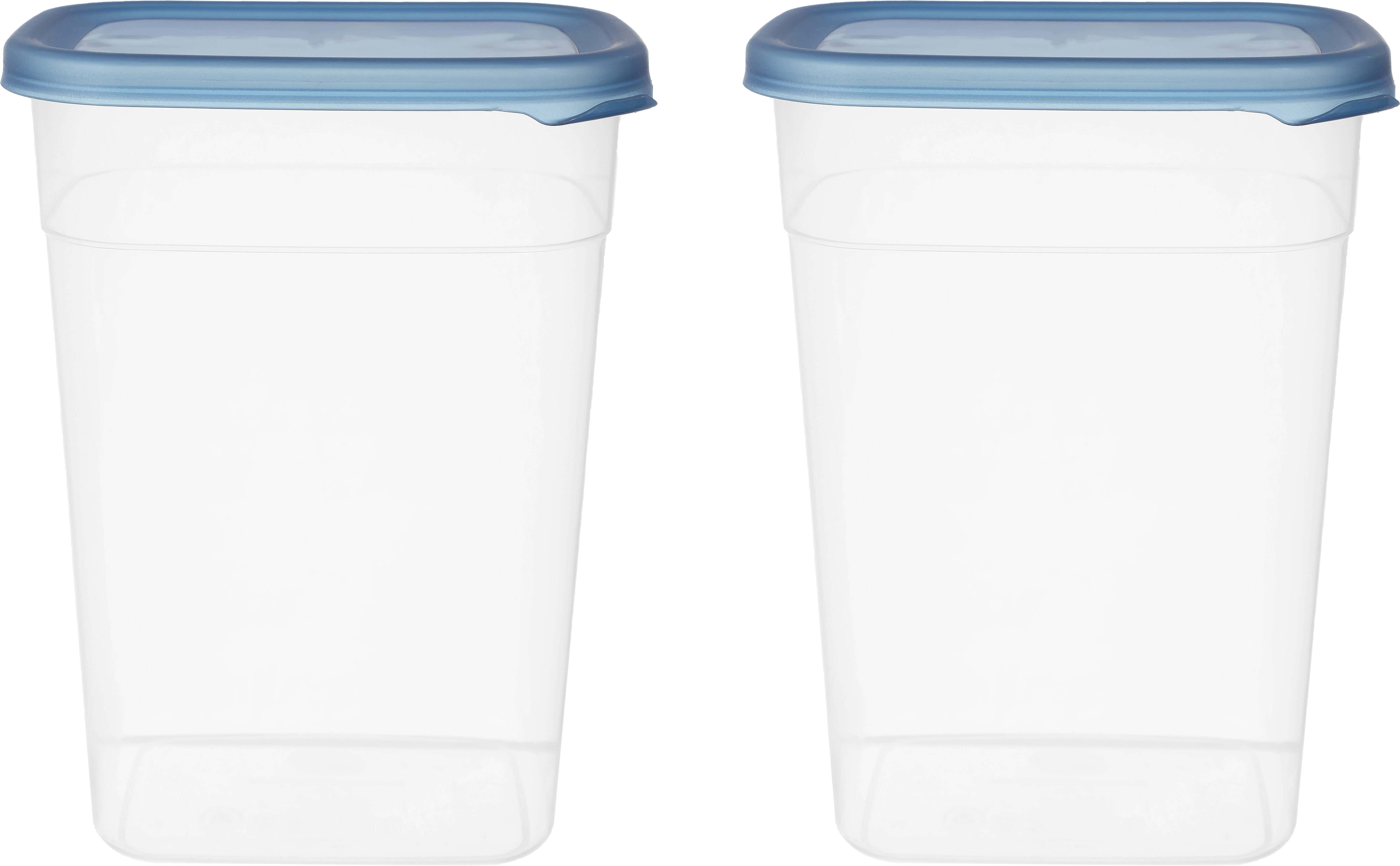 Lamsa Plast Plastic Legumes Box Set, 2 Pieces, 2500 ml - Petrol