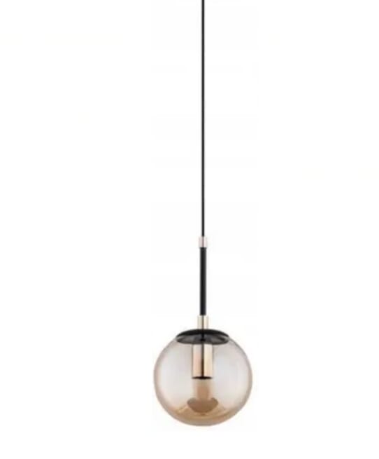 Metal Chandelier Pendant With Rust-Resistant Metal Coating, 15 X 15 X 100 Cm - Gold Black