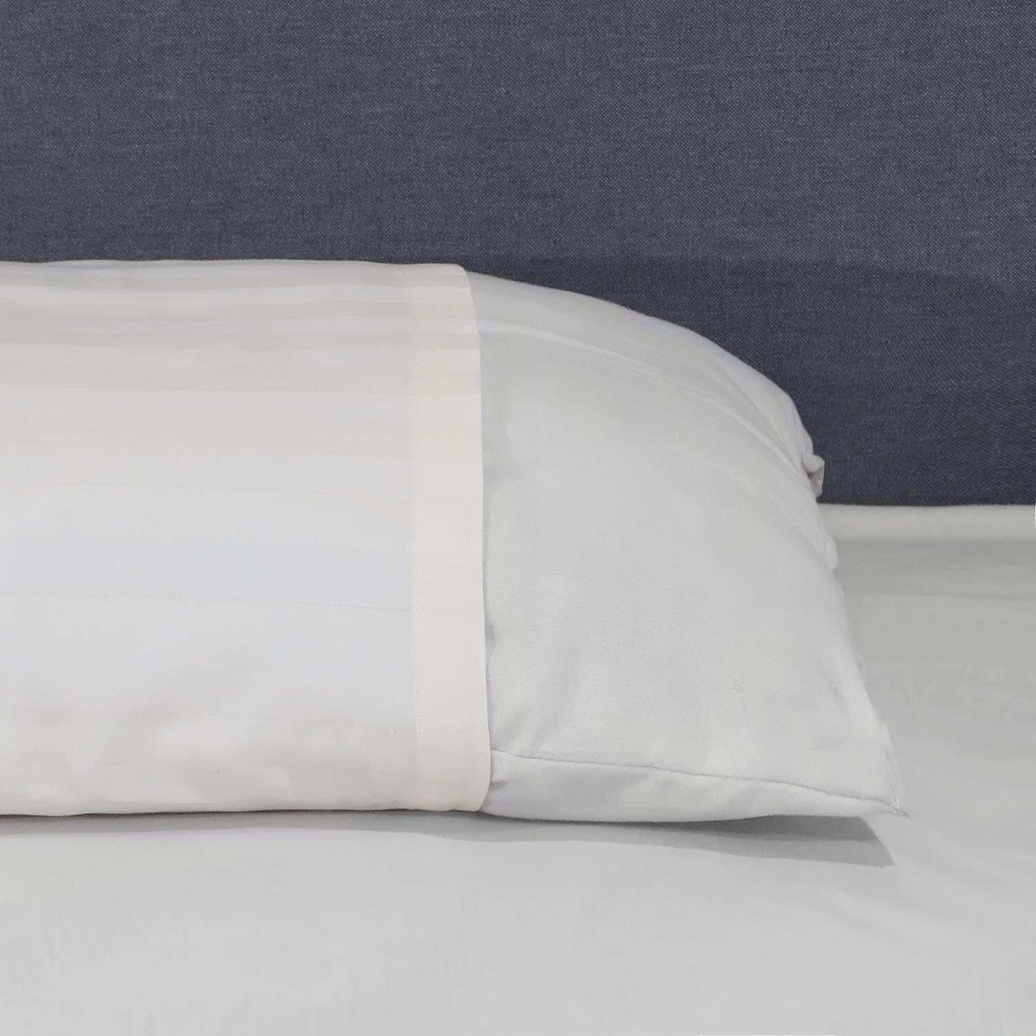 Mehalla Cotton Bed Pillowcase, 45X180 cm - Beige