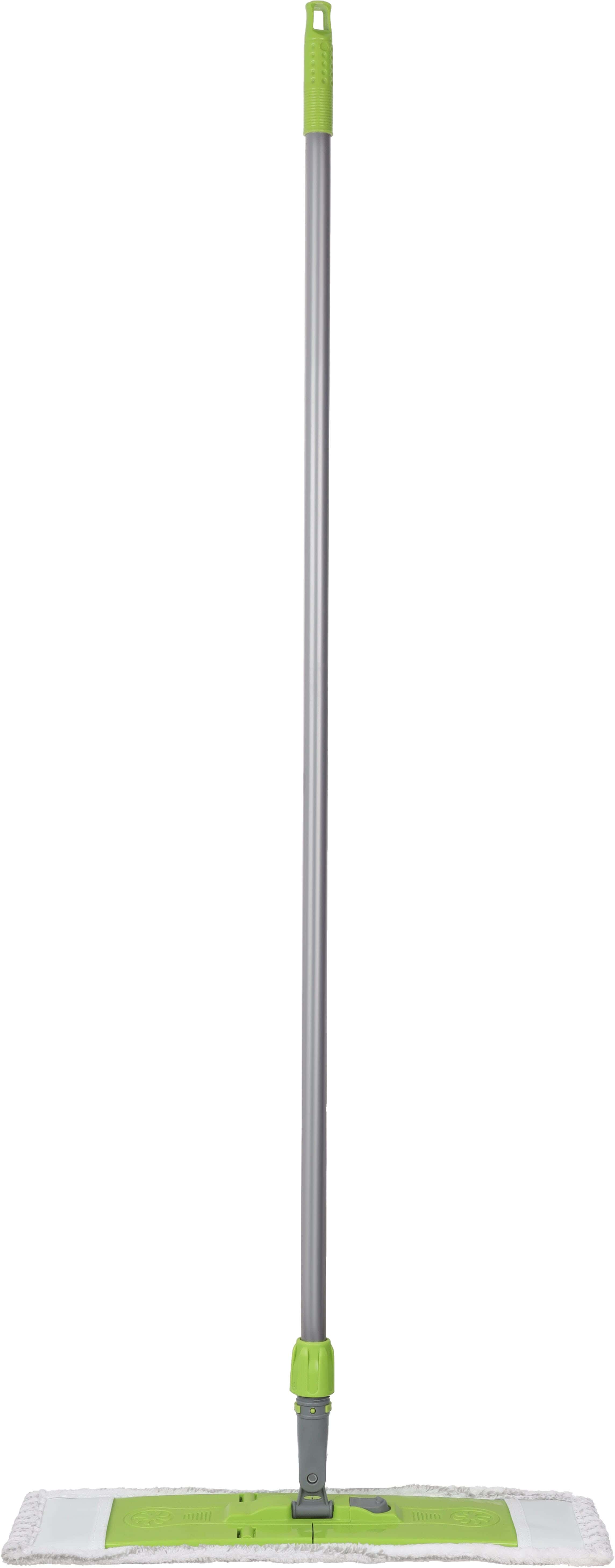 Weazy Microfiber Metal Mop, 130×50 cm - Silver