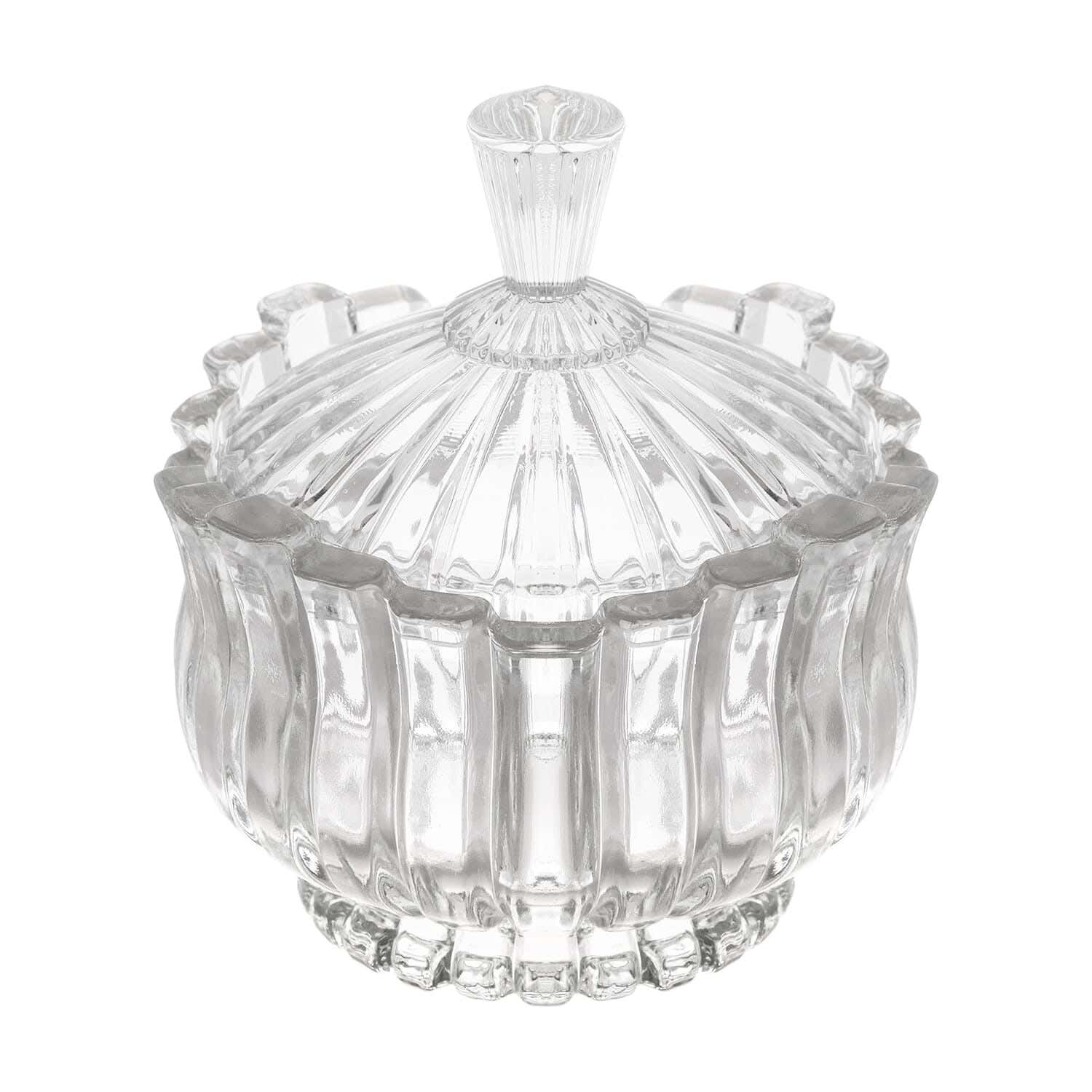City Glass Bonbonniere with Base, 800 ml - Clear