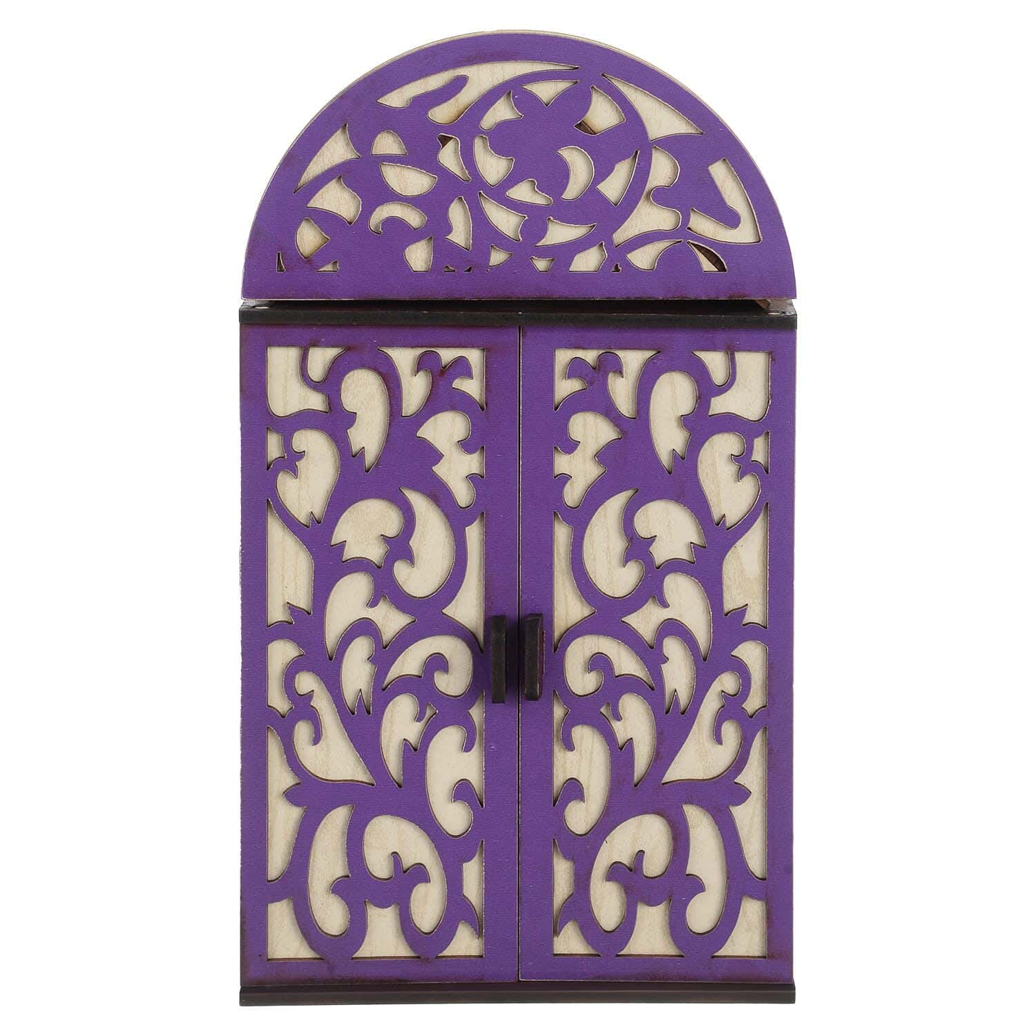Wood Keys Organizer, 24.5×14.5×4.5 cm - Purple