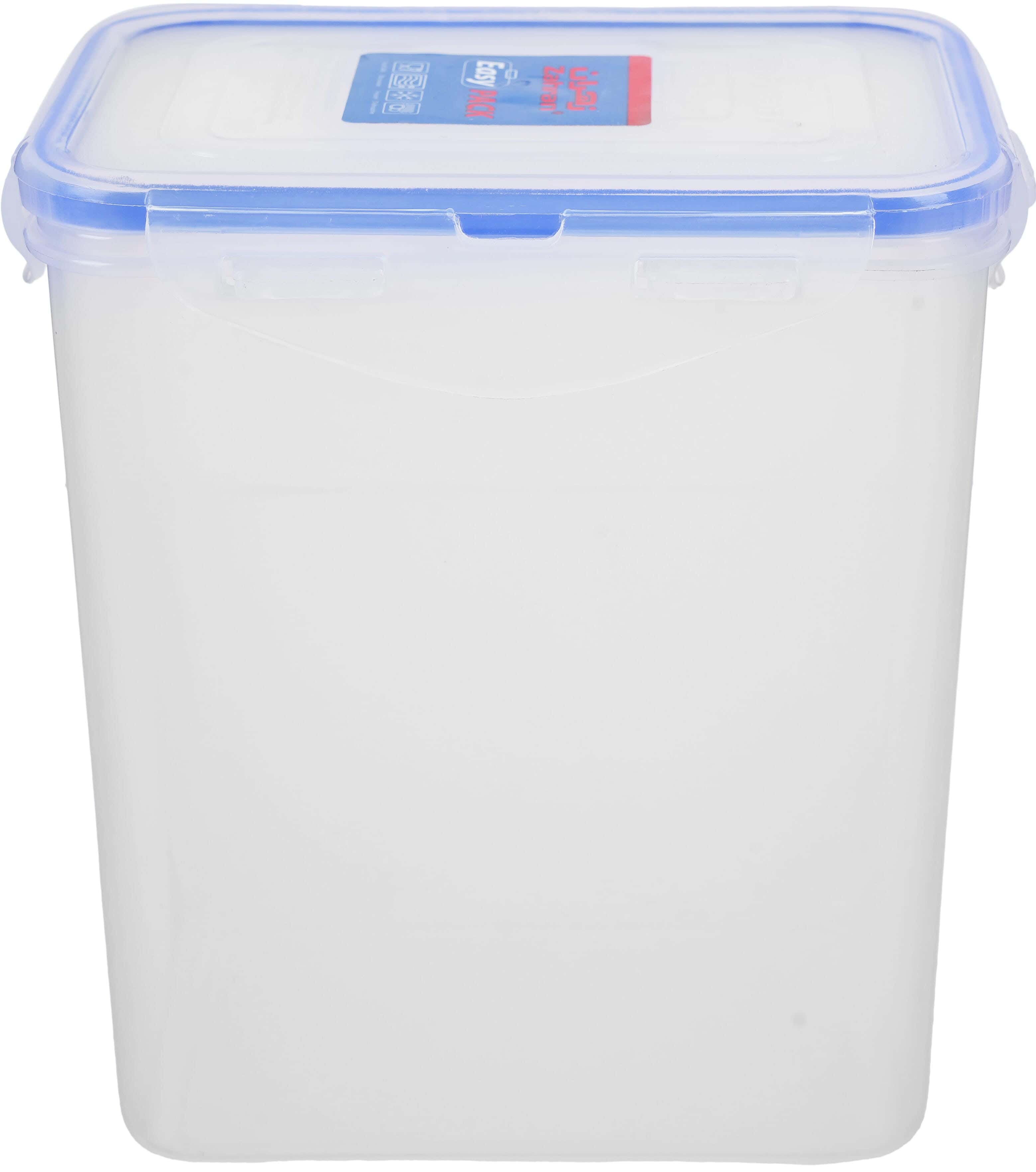 Zahran Silicone Fridge Box, 1.4 Liters - Clear Blue