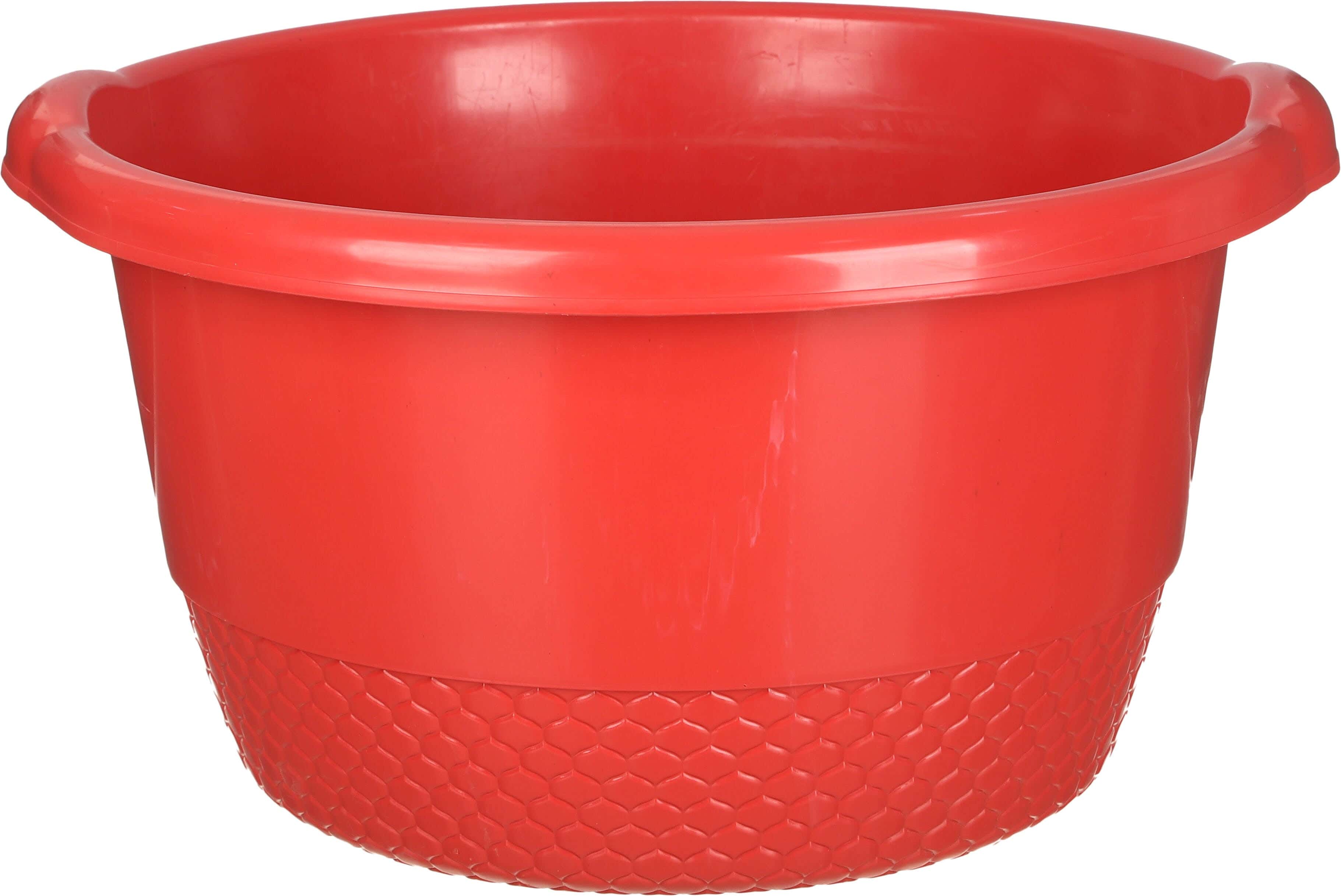 El Helal & Star Plastic Washing Dish, 47 cm - Red