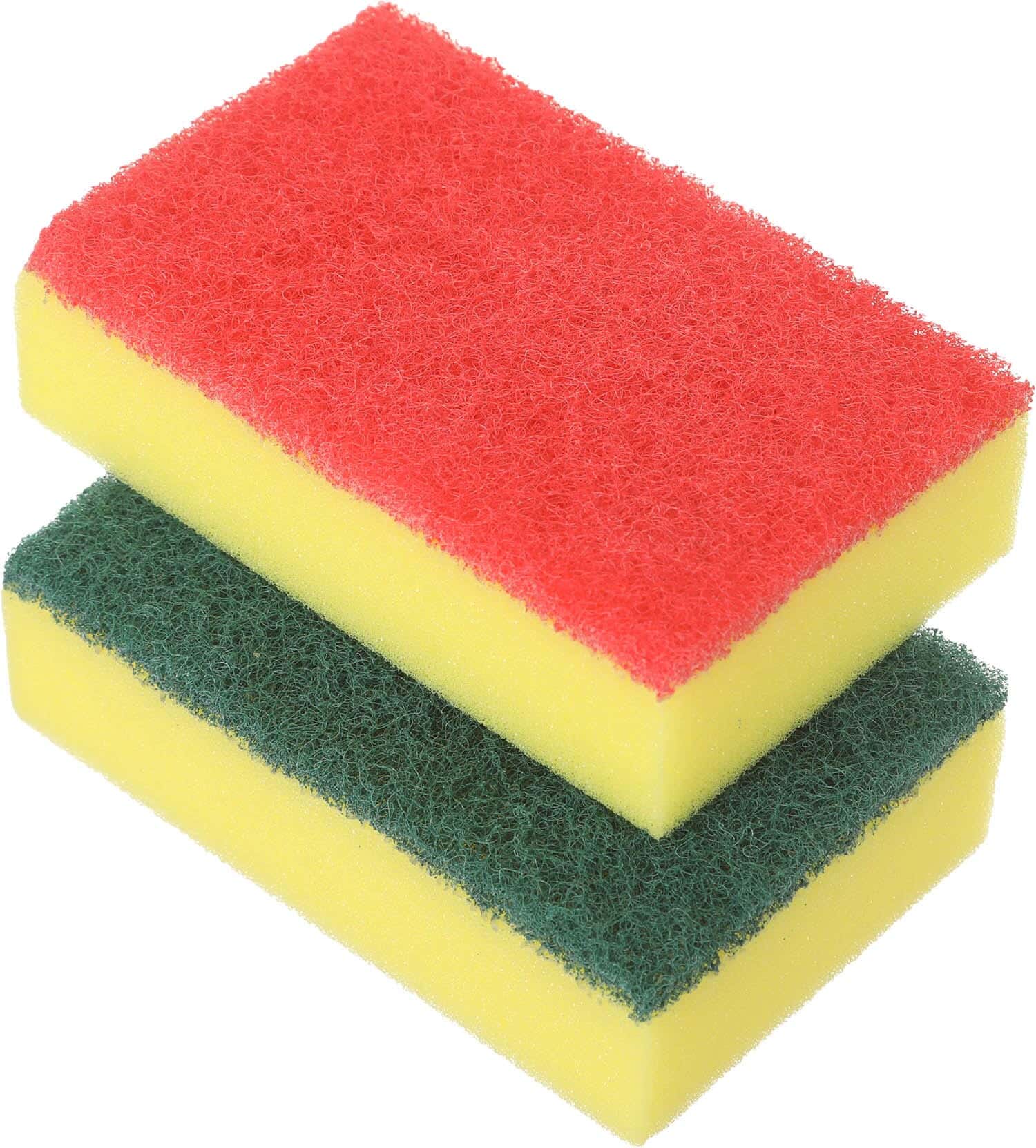 Dish Cleaning Sponge Set, 2 Pieces, 7×11 cm - Multicolor