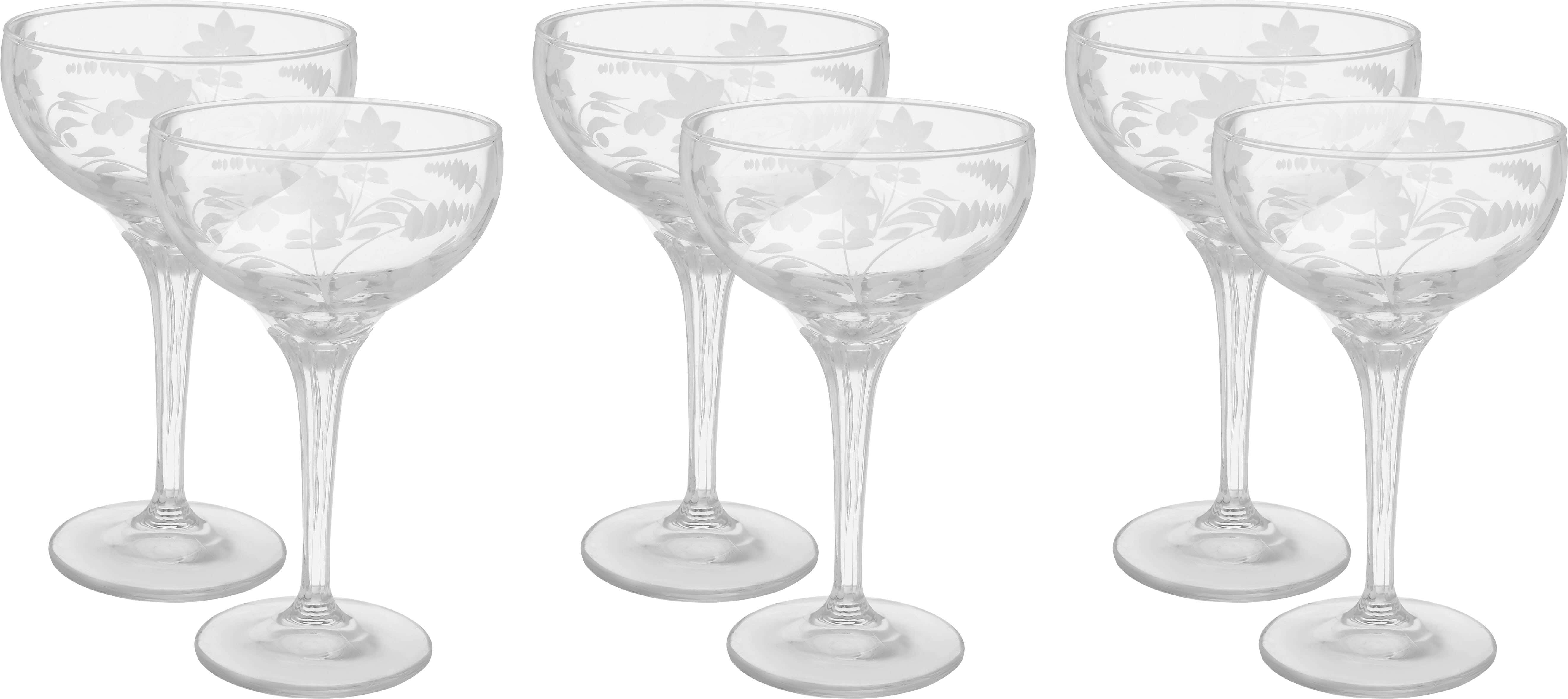 Snabel Glass Cup Set, 6 Pieces, 240 Ml - Clear
