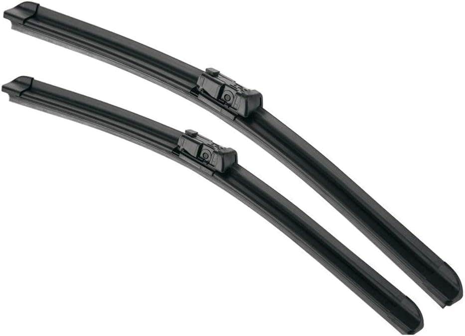 Natural Rubber Windshield Wiper Blades for Fiat Bravo S590, 24/16 Inches, 2 Pieces - Black