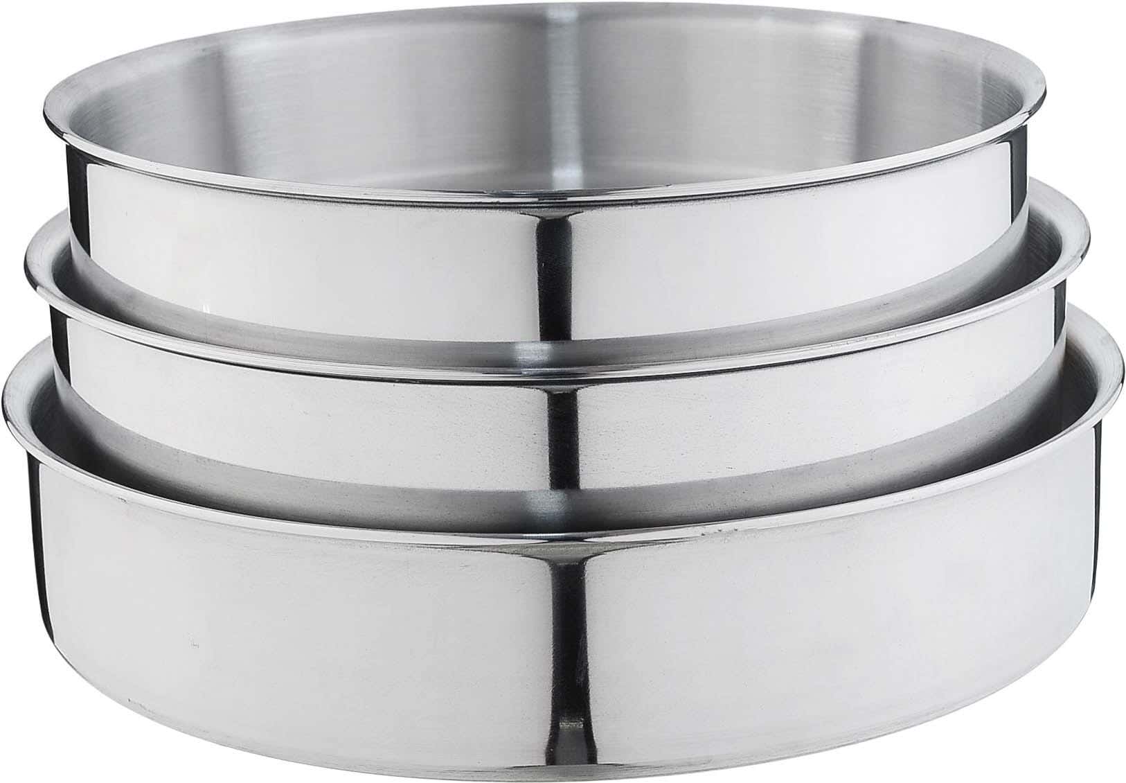EL ZENOUKI Aluminum Oven Tray Set, 3 Pieces - Silver