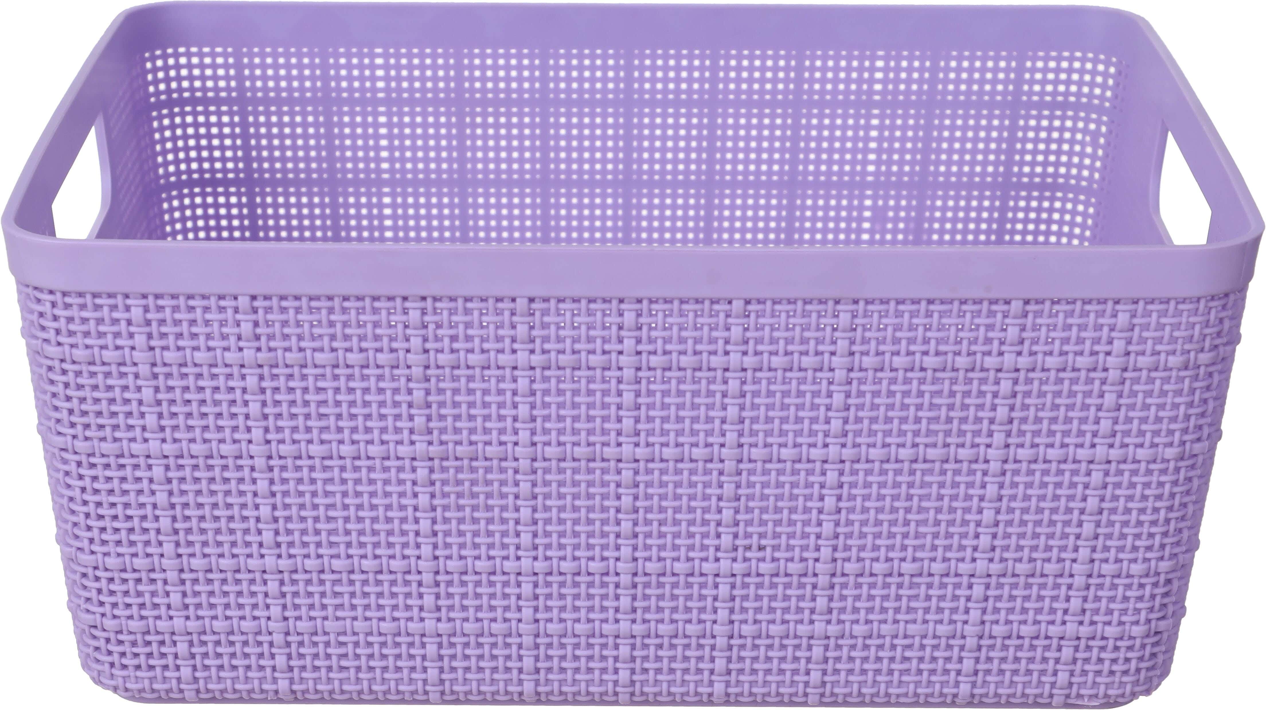Lamsa Plast Plastic Bread Basket, 10×18×24 cm - Mauve