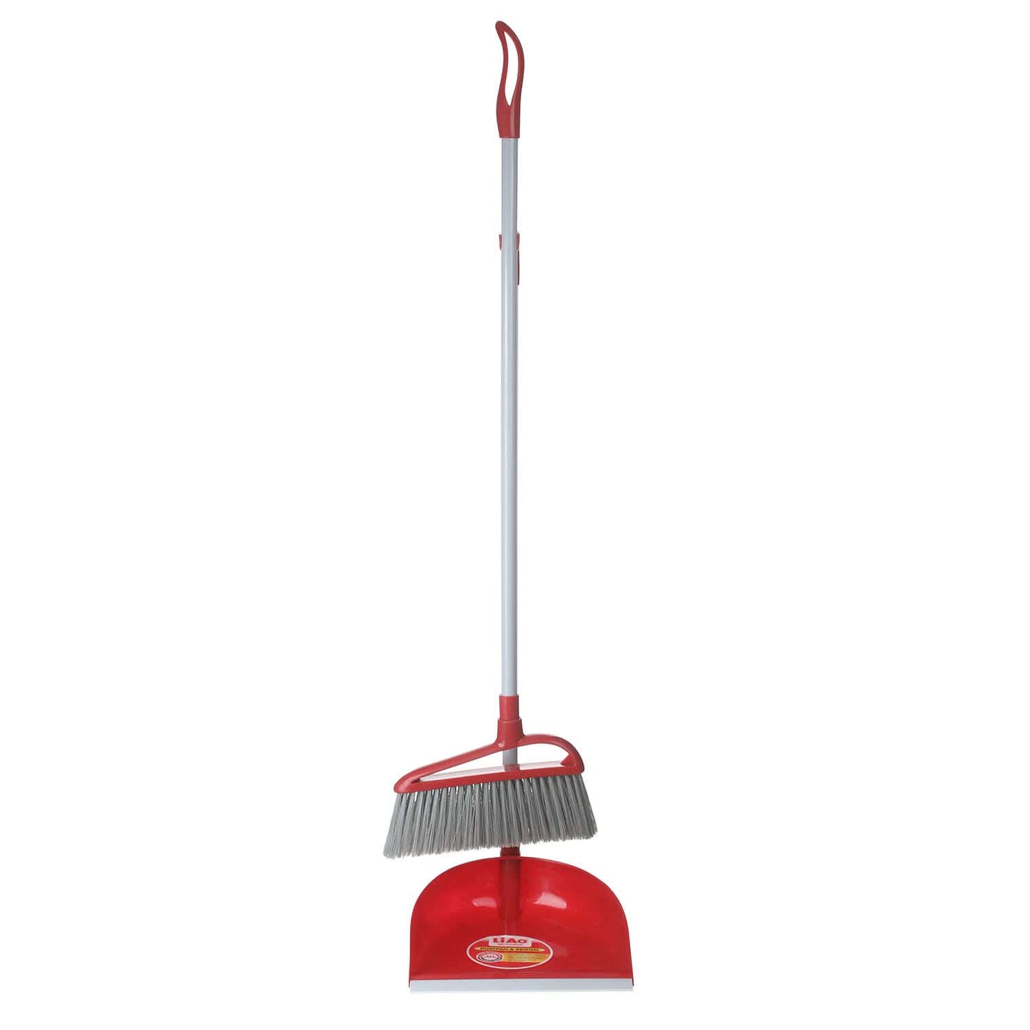 Liao Plastic Shovel, Metal Handle, 80 cm - Red