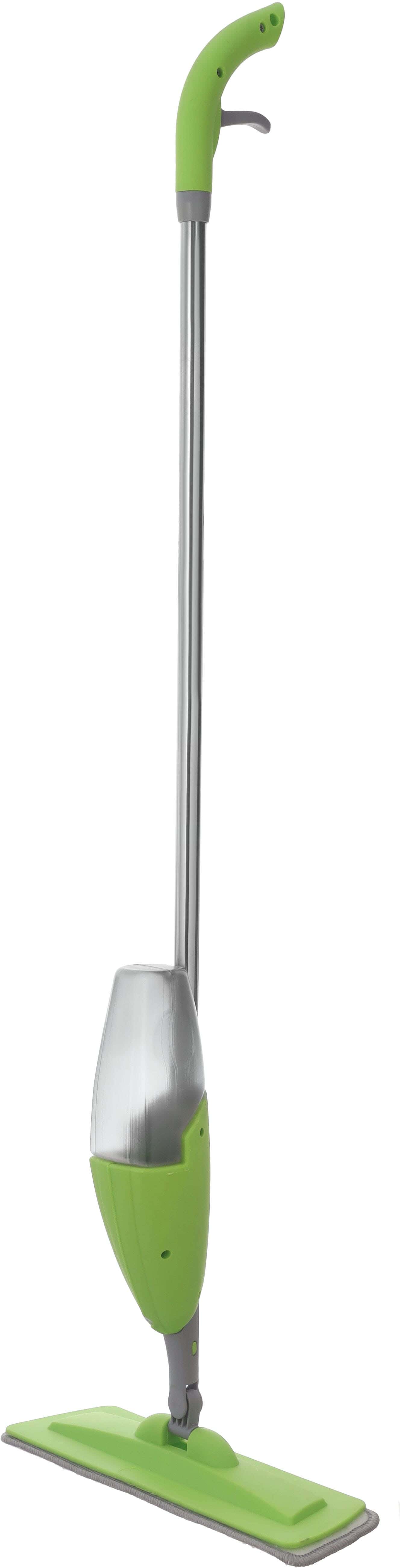 Weazy Mop with Spray Stainless Steel Handle, 130 cm, 700 ml - Green Gray