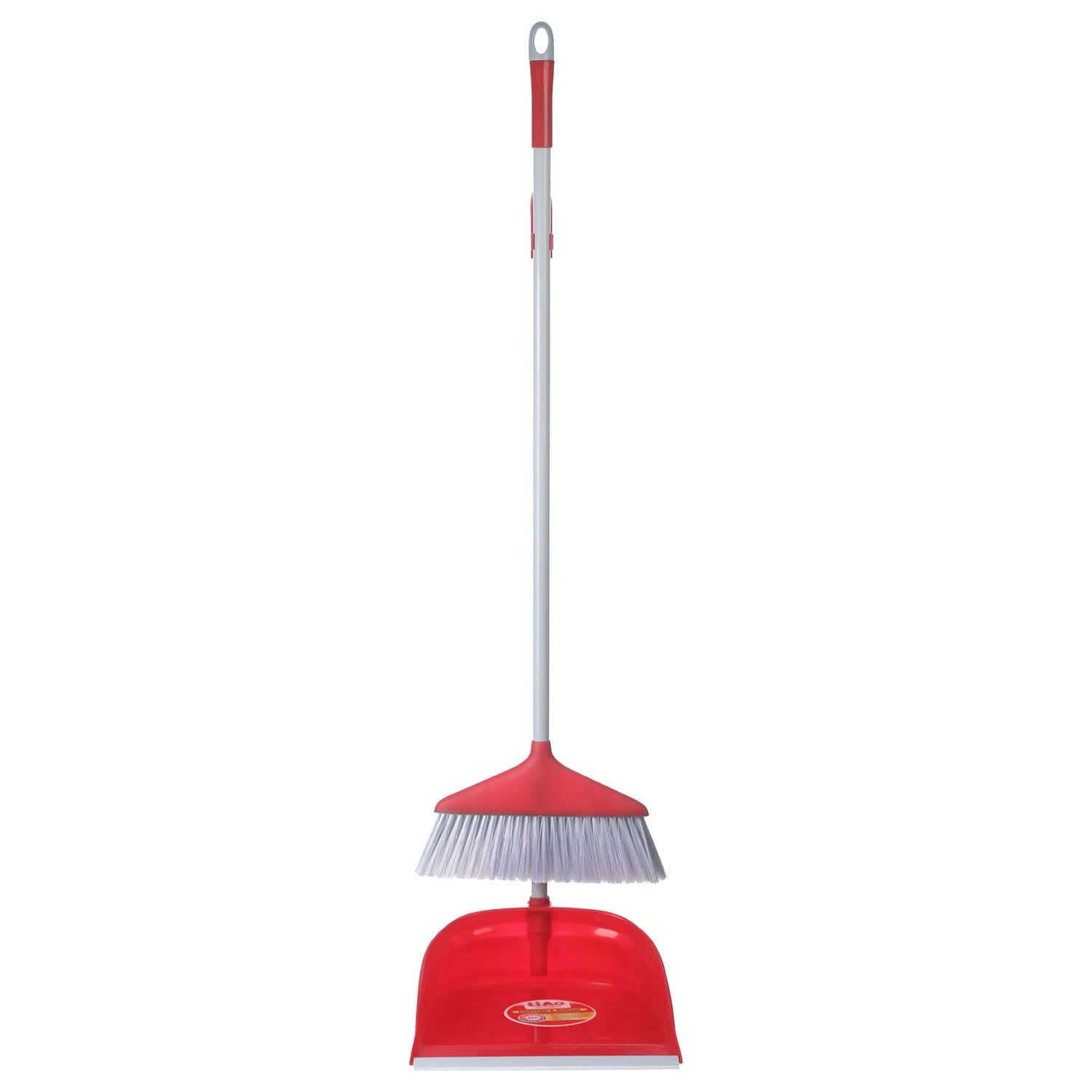 Liao Plastic Shovel, Metal Handle, 75 cm - Red
