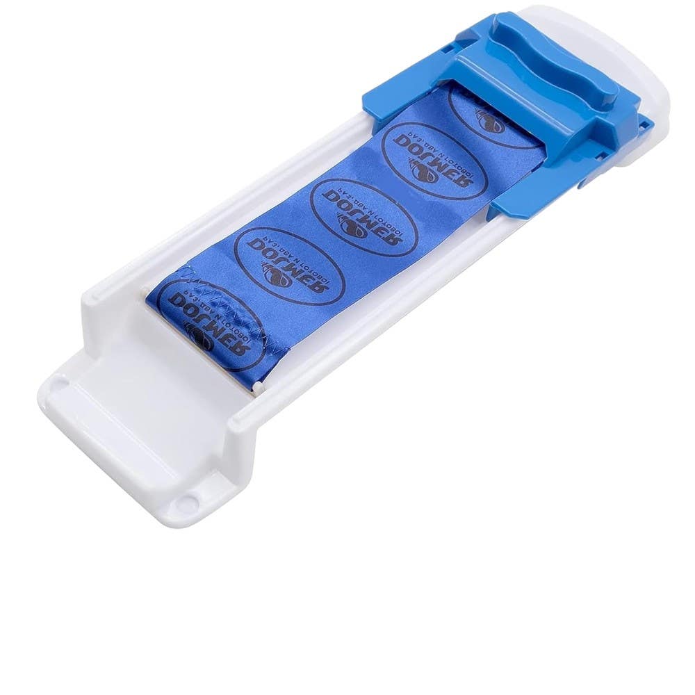 Rolling Machine Design Plastic And Metal Grape Leaves Roller - White Blue
