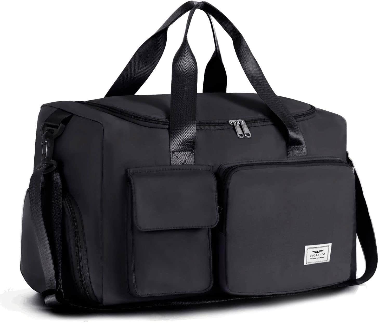 Jd Fresh Foldable Travel Duffel Bag, 27L - Black