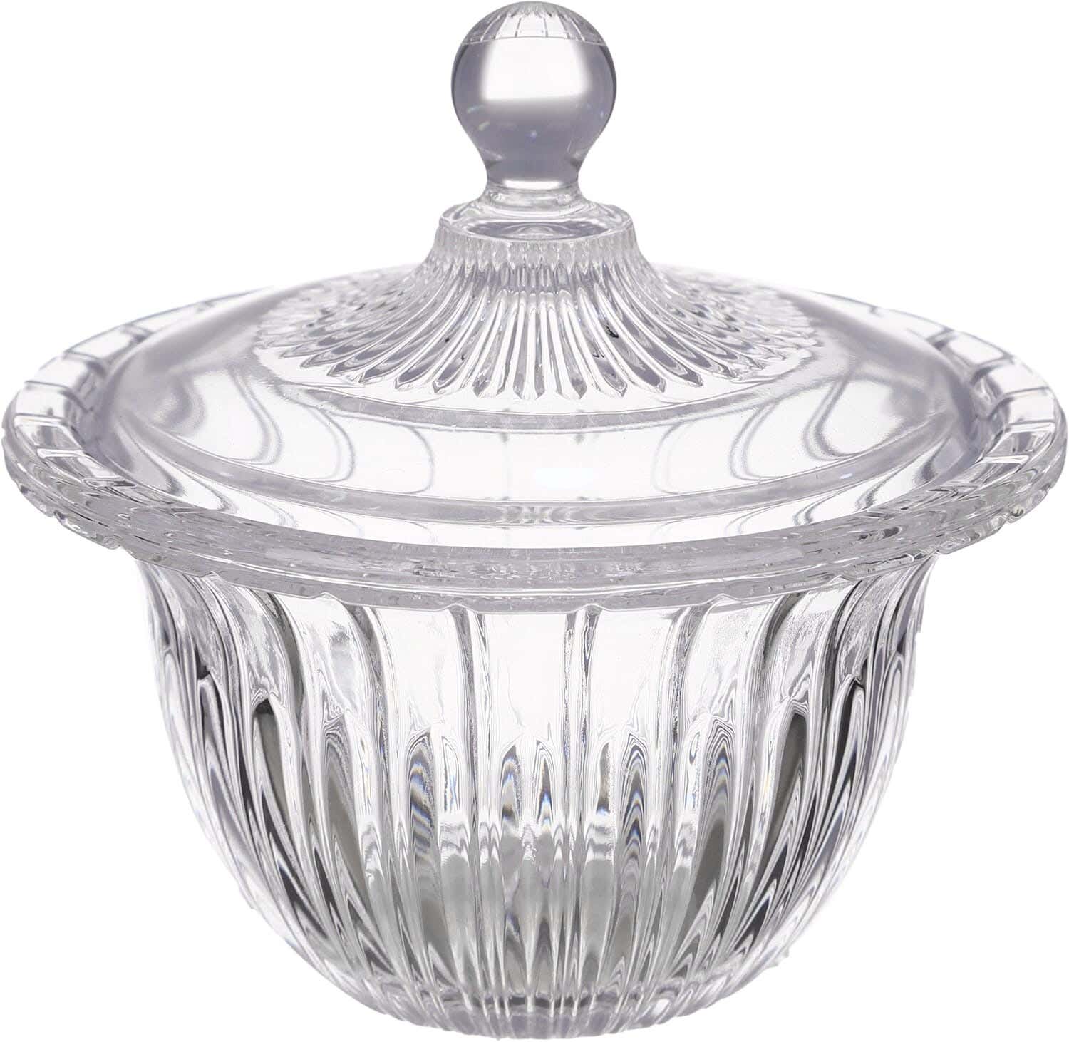 Pasabahce Glass Bonbonniere, with Lid, 11.5 cm - Clear
