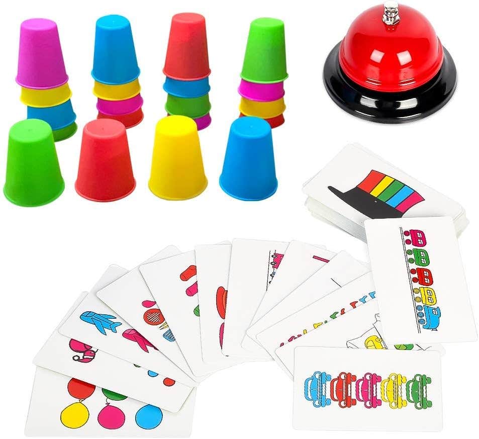Youwo Plastic Stacking Cups, 54 Pieces - Multicolor