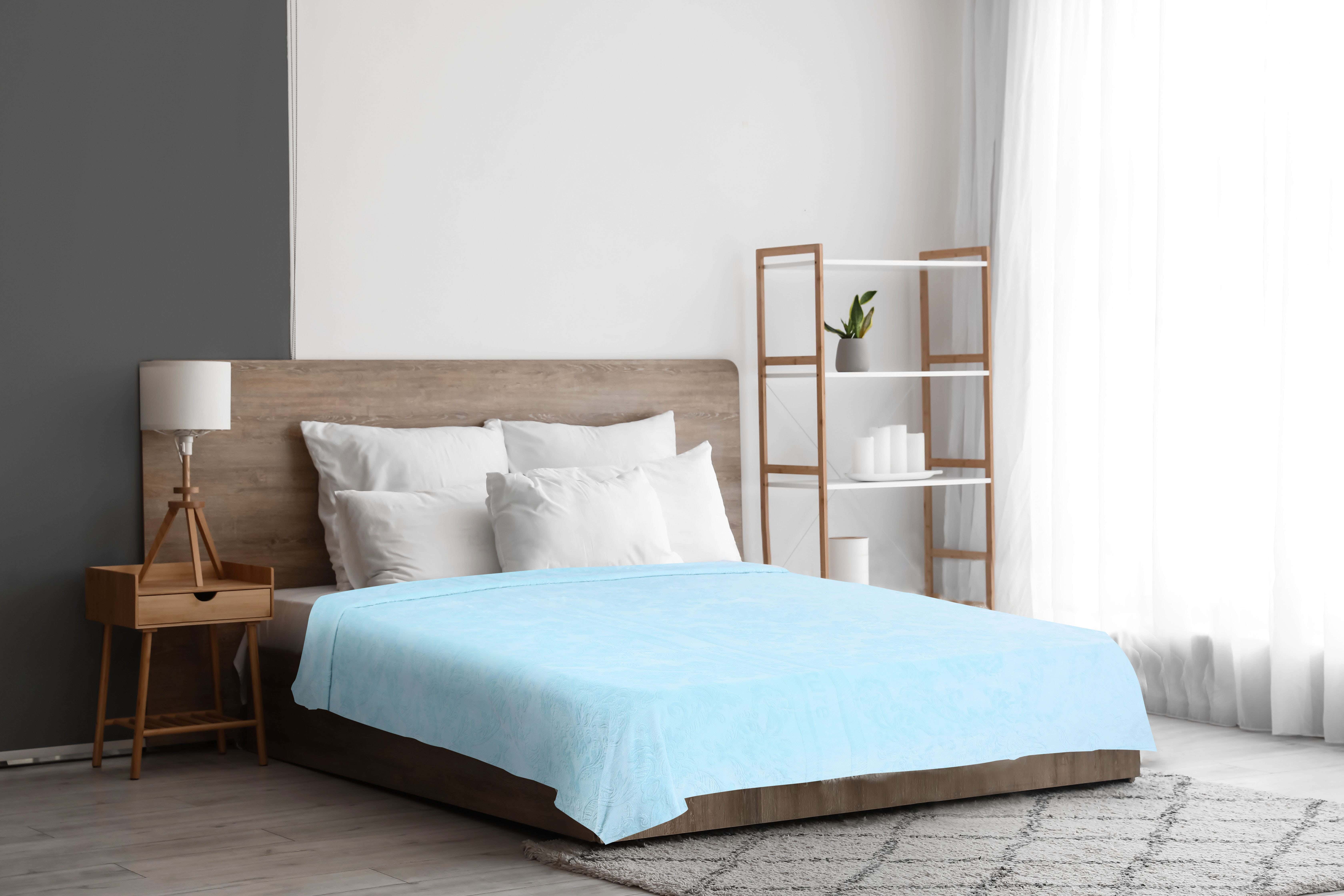 Berlianty Velvet Bed Heater, 220x240cm, 1800 gm - Turquiose