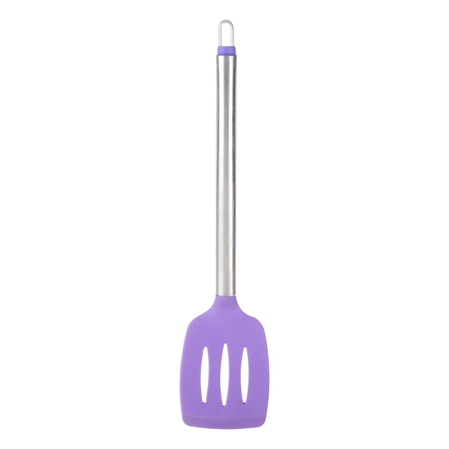 EL Cheef Silicone Food Distribution Spoon, 34 cm - Mauve