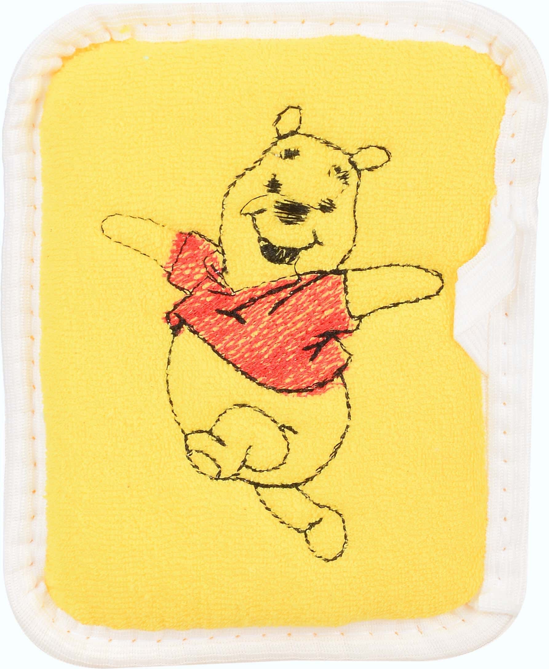 El Ammar Time Clean Baby Bath Loofah, 12.5×15 cm - Yellow White