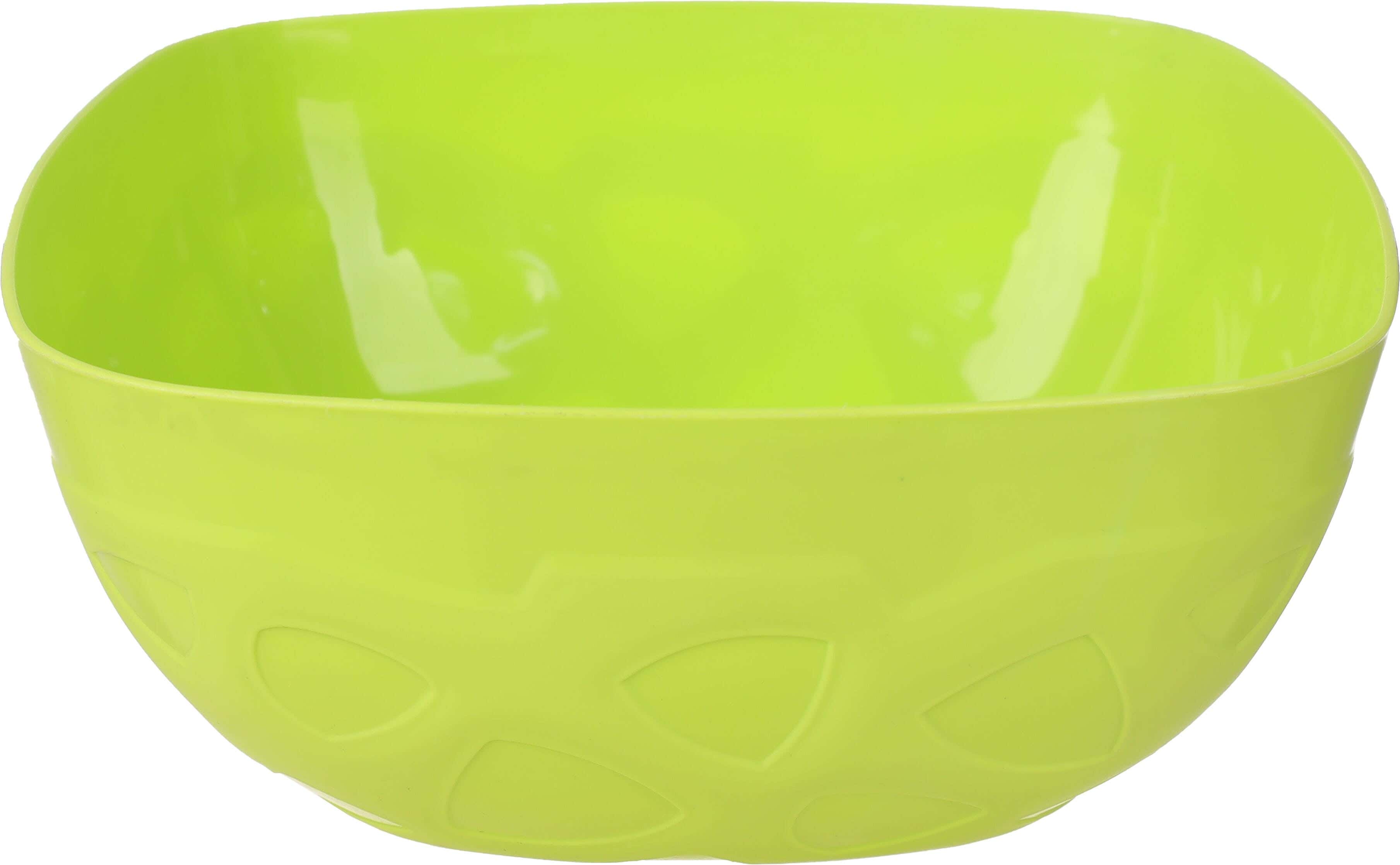 Lamsa Plast Plastic Deep fruit Bowl, 9×20×20 cm - Lemon
