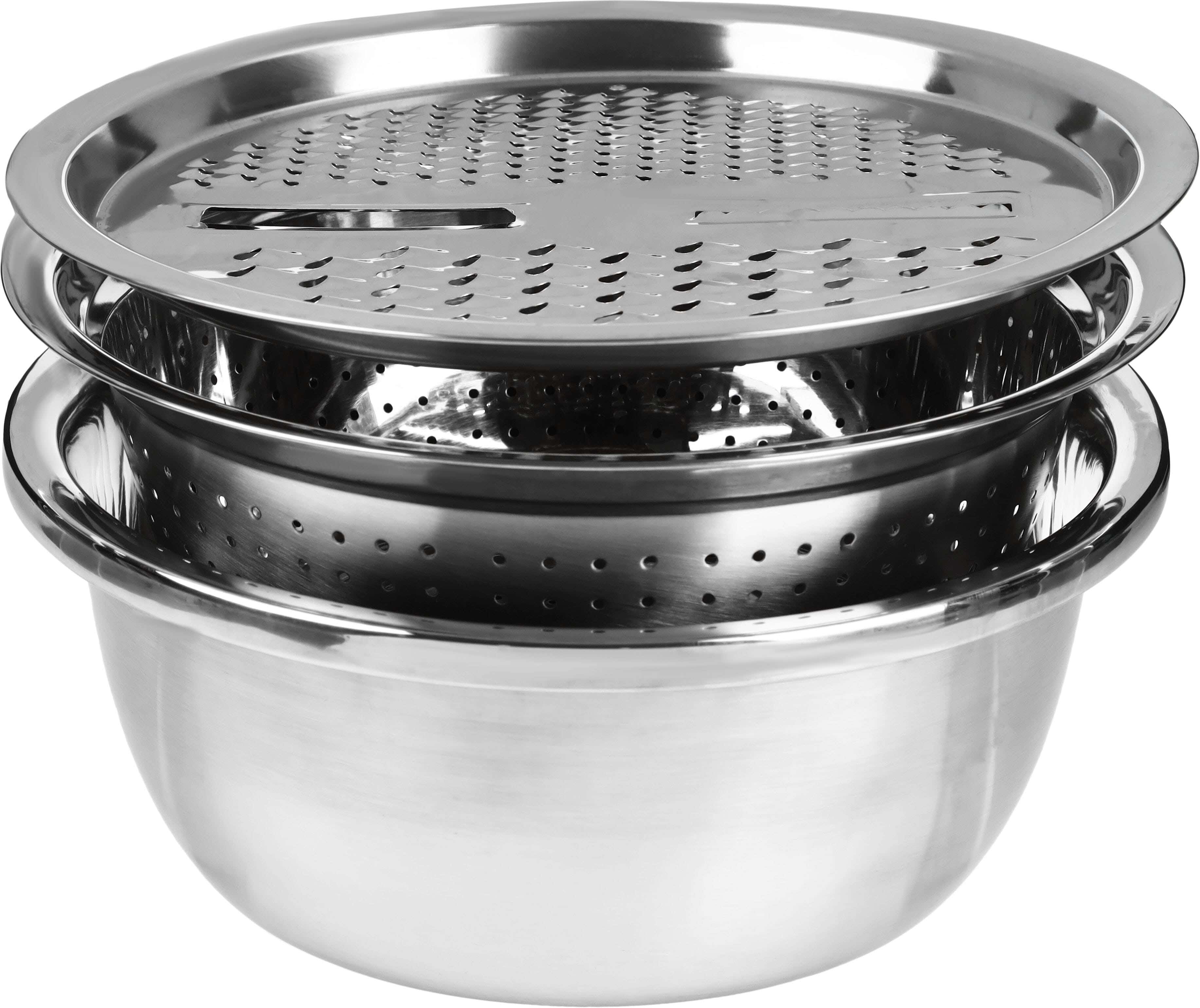 Falmer Stainless Steel Strainer Set, 3x1, 26 cm - Silver