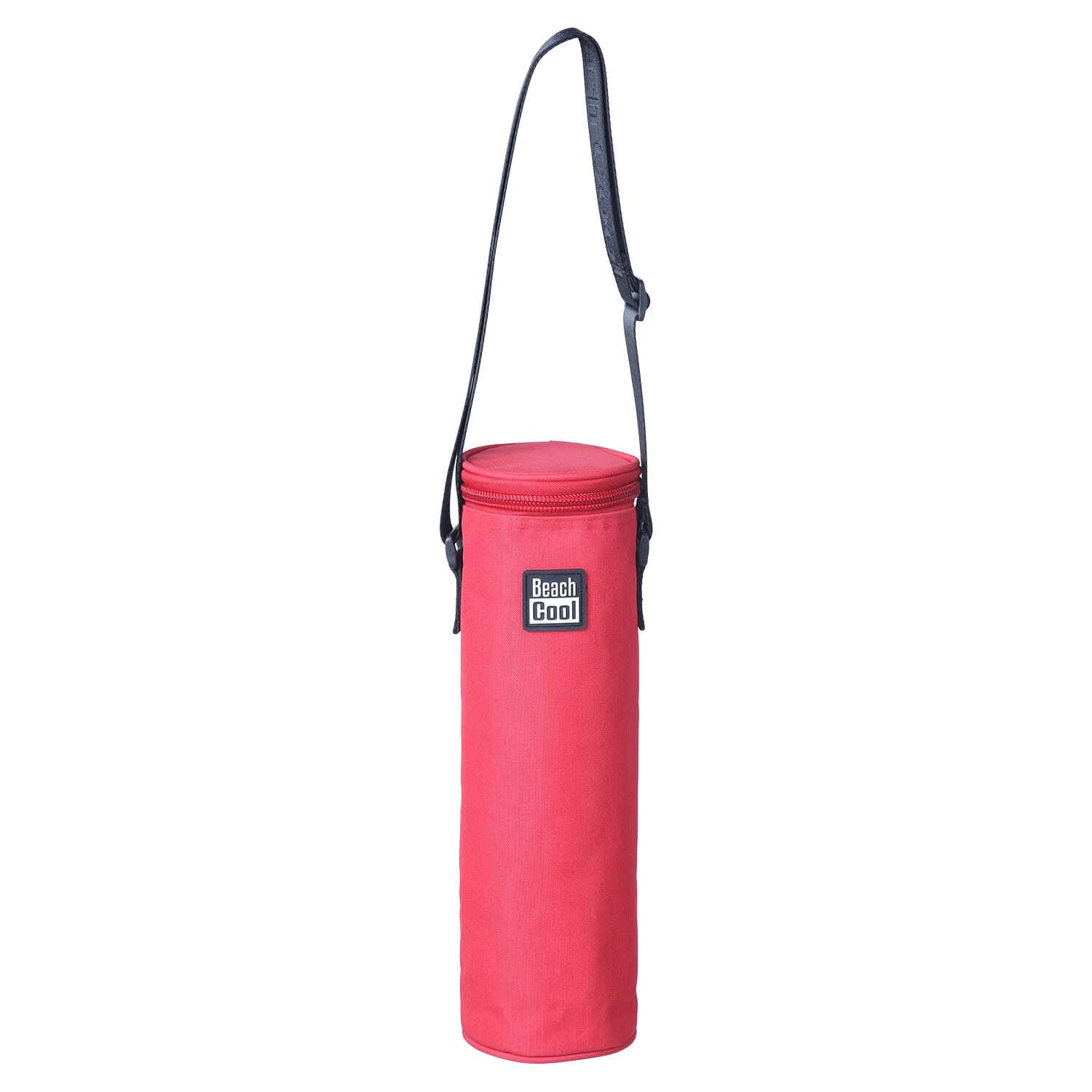 Beach Cool Linen Water Bottle Thermal Bag, 1.5 Liter - Red