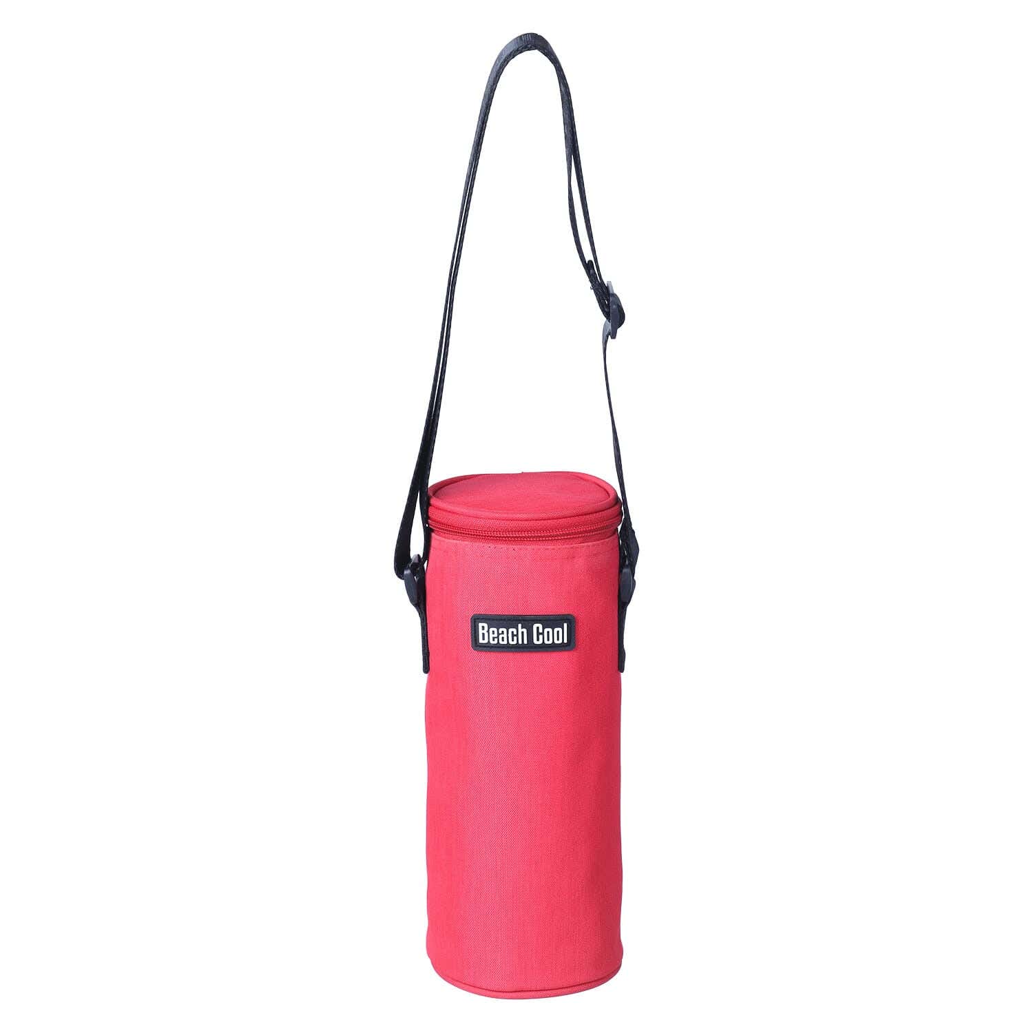 Beach Cool Linen Water Bottle Thermal Bag, 1 Liter - Red