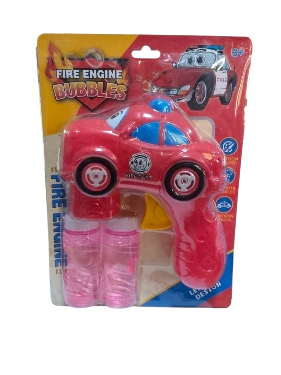 Alsafwa T-374-3 Cars Bubble Gun Toy for Unisex Children - Red