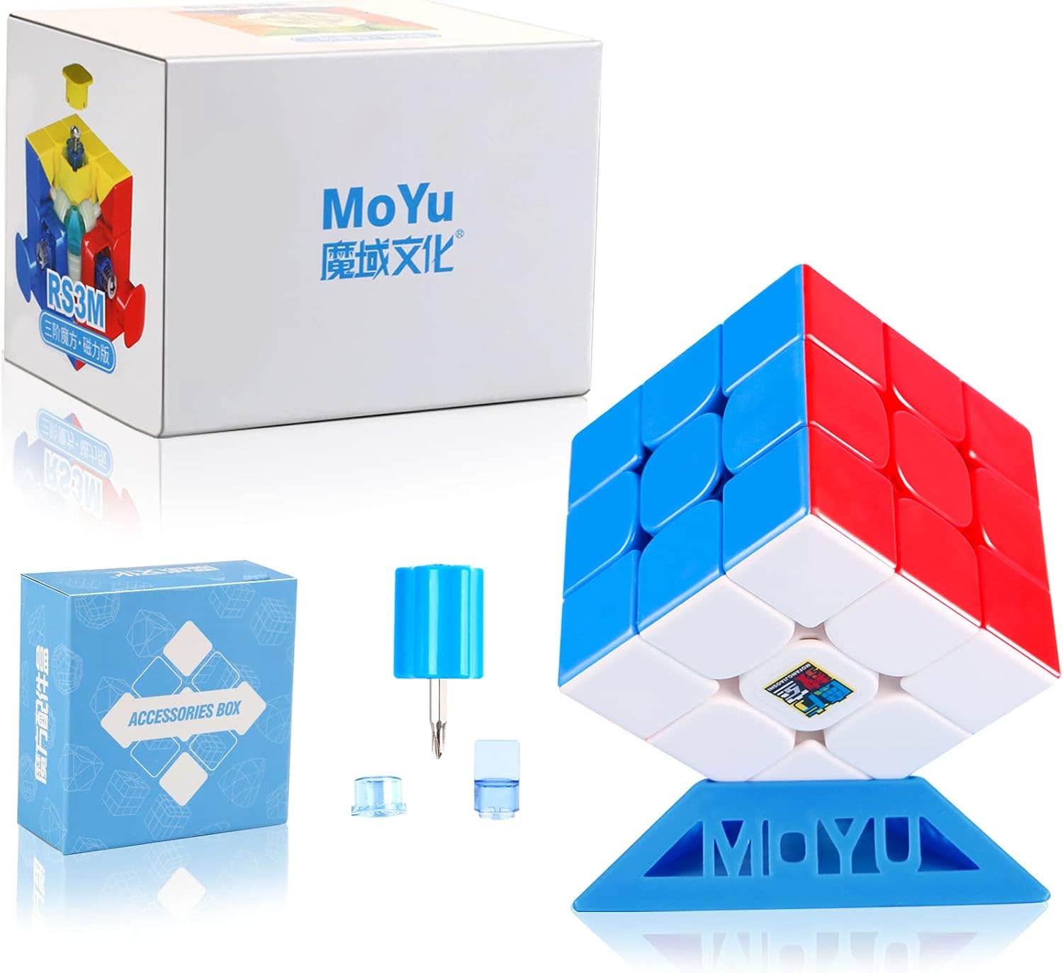 Plastic Speed Cube 3x3, 48 Pieces - Multicolor