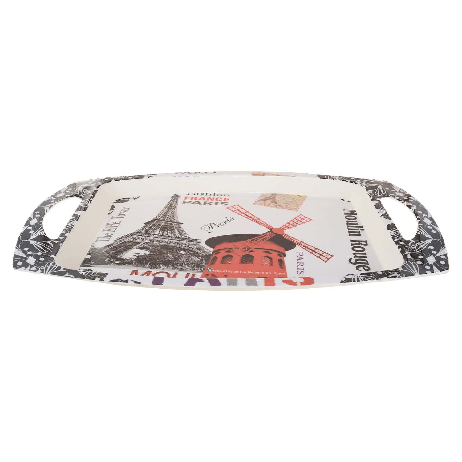 Abu Al Khair Melamine Tray, 60×45 cm - Multicolor