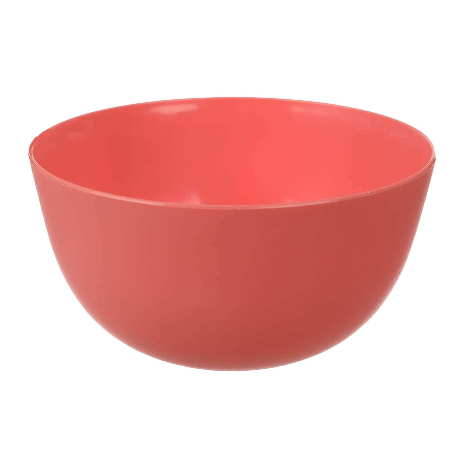 El Hoda Plastic Deep Bowl, 13 cm - Light Red