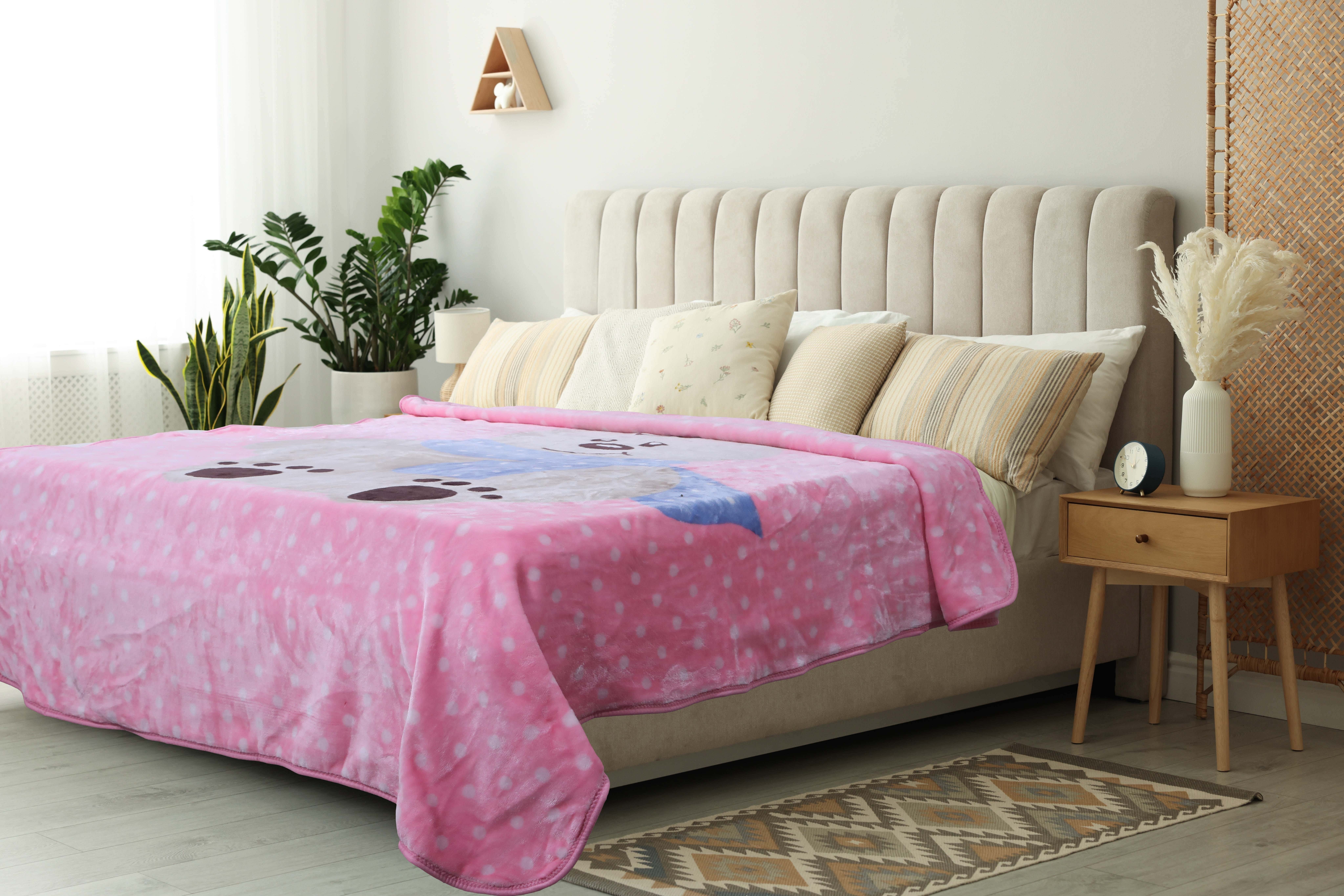 Romance Magic Velvet Blanket Set, 2 Pieces, 240X180 cm, 3700 Gm - Multicolor