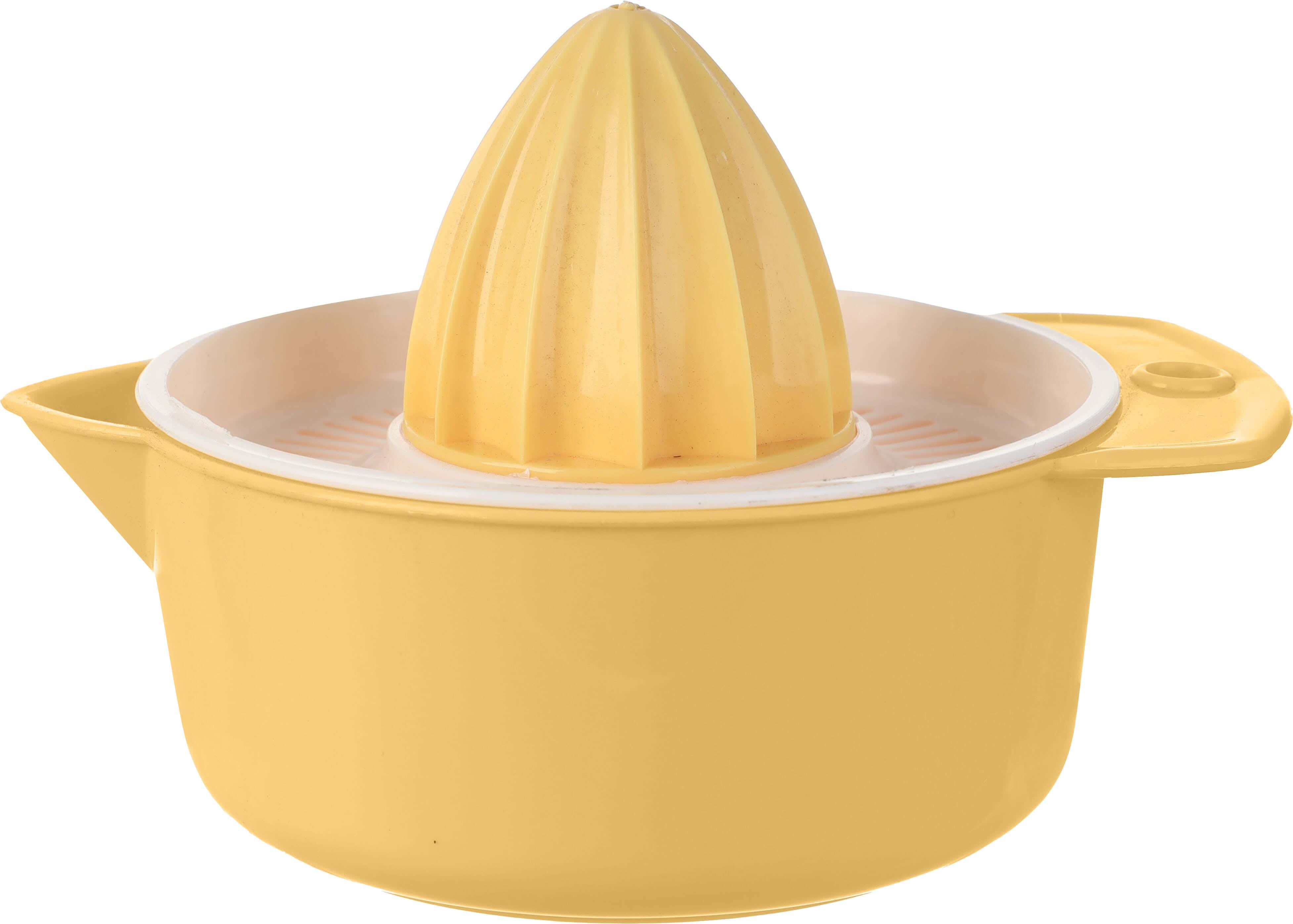 Lamsa Plast Plastic Orange Juicer, 400 ml - Yellow white