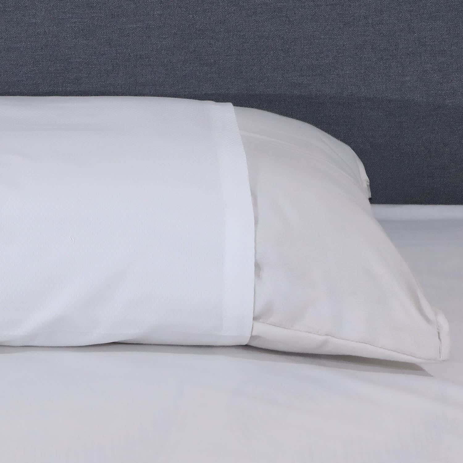 Mehalla Cotton Bed Pillowcase, 45×160 cm - White
