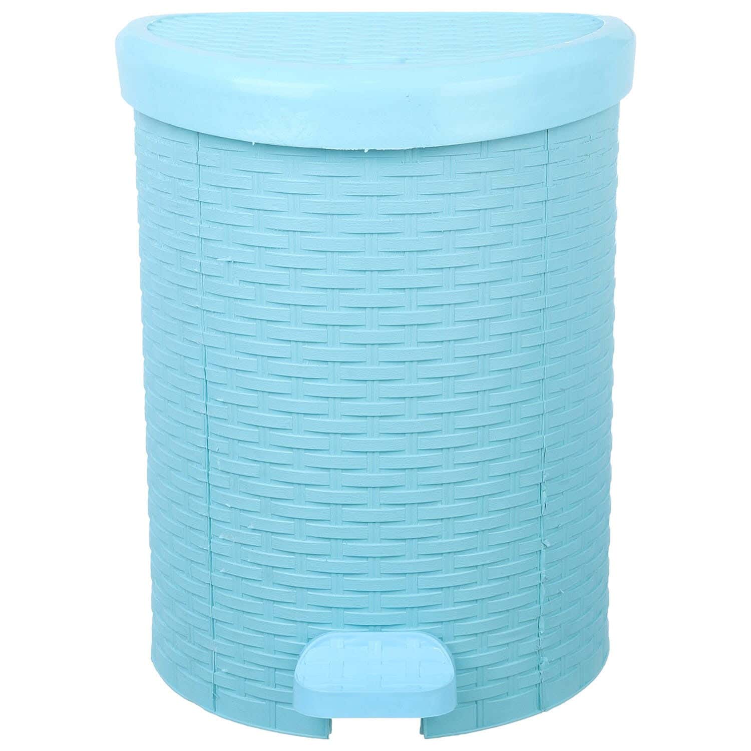 El Helal & Star Ratan Garbage Basket, 32.8×31.5×40.5 cm - Turquoise