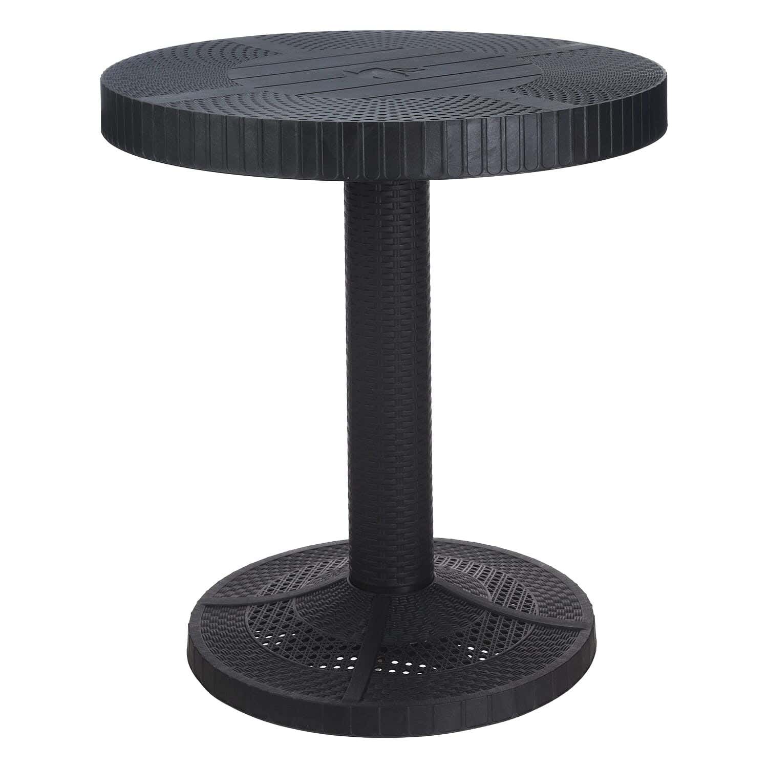 Arabica round plastic table, 65 cm - black