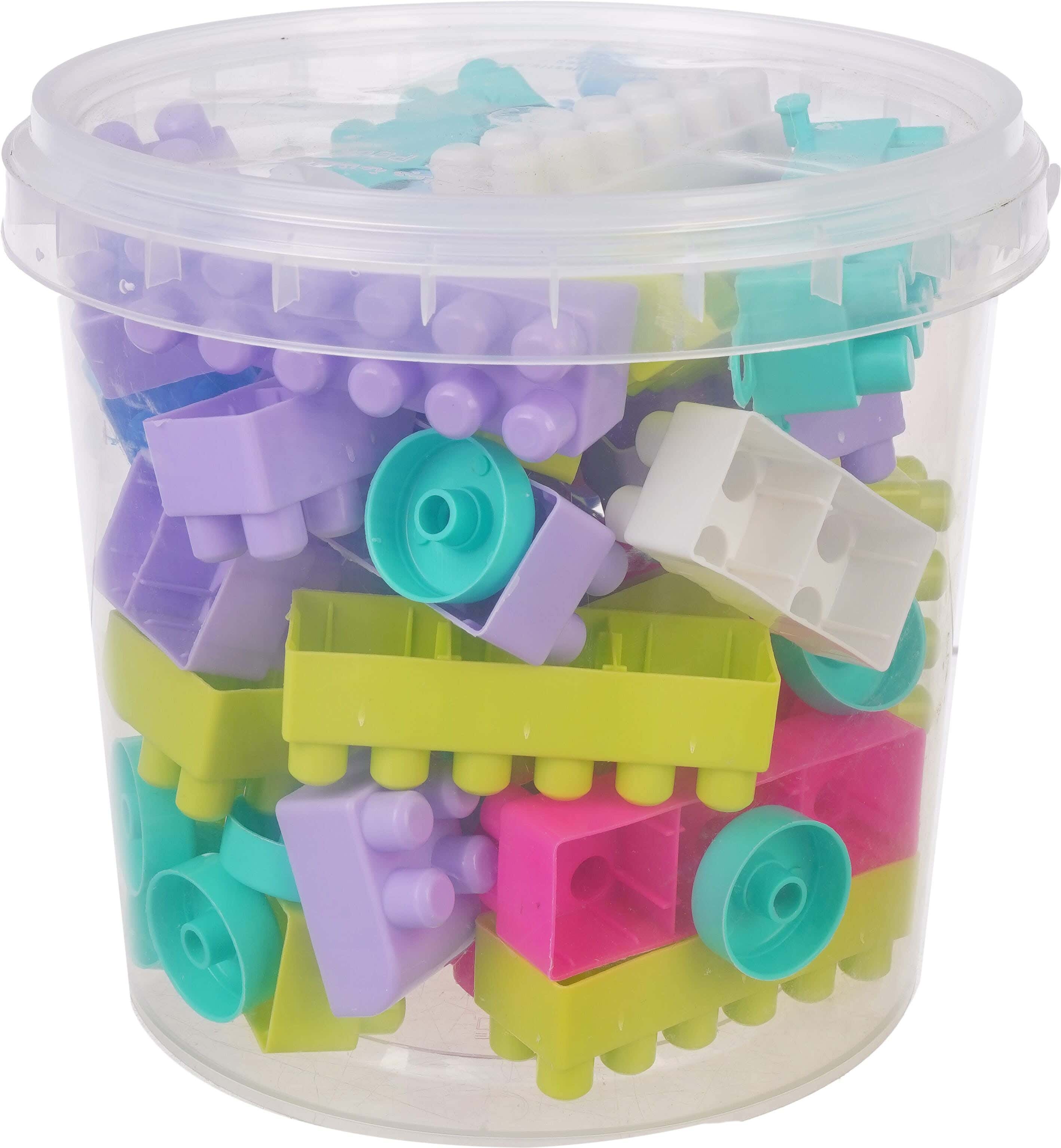 Plastic Building Blocks Toy for Kids, Size 3 - Multicolor