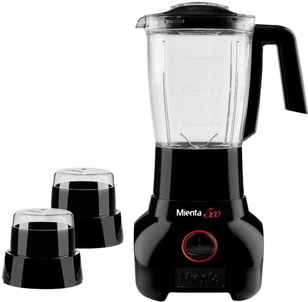 Mienta BL1251B Electric Blender, 1.75L, 500ًWatt - Black Clear