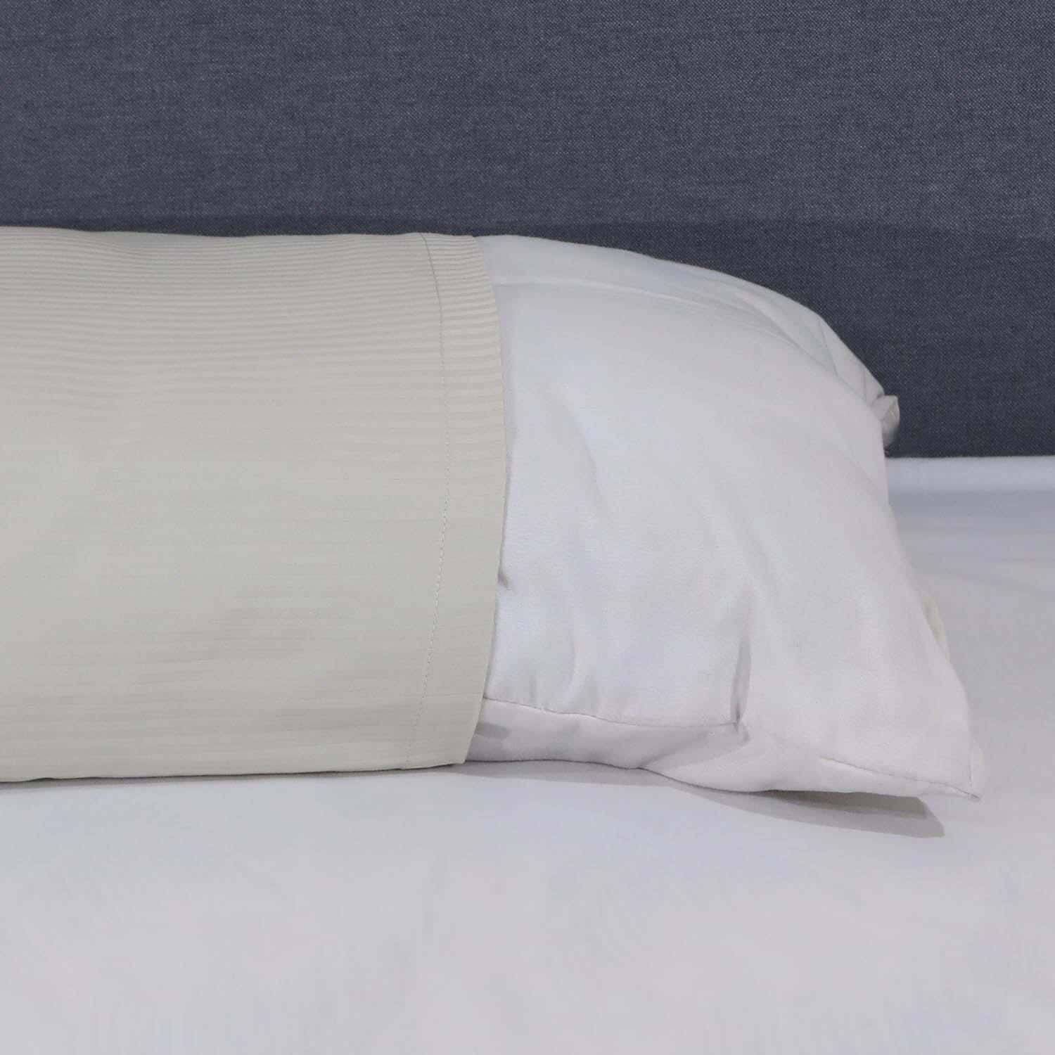 Mehalla Cotton Bed Pillowcase, 45X180 cm - Grey