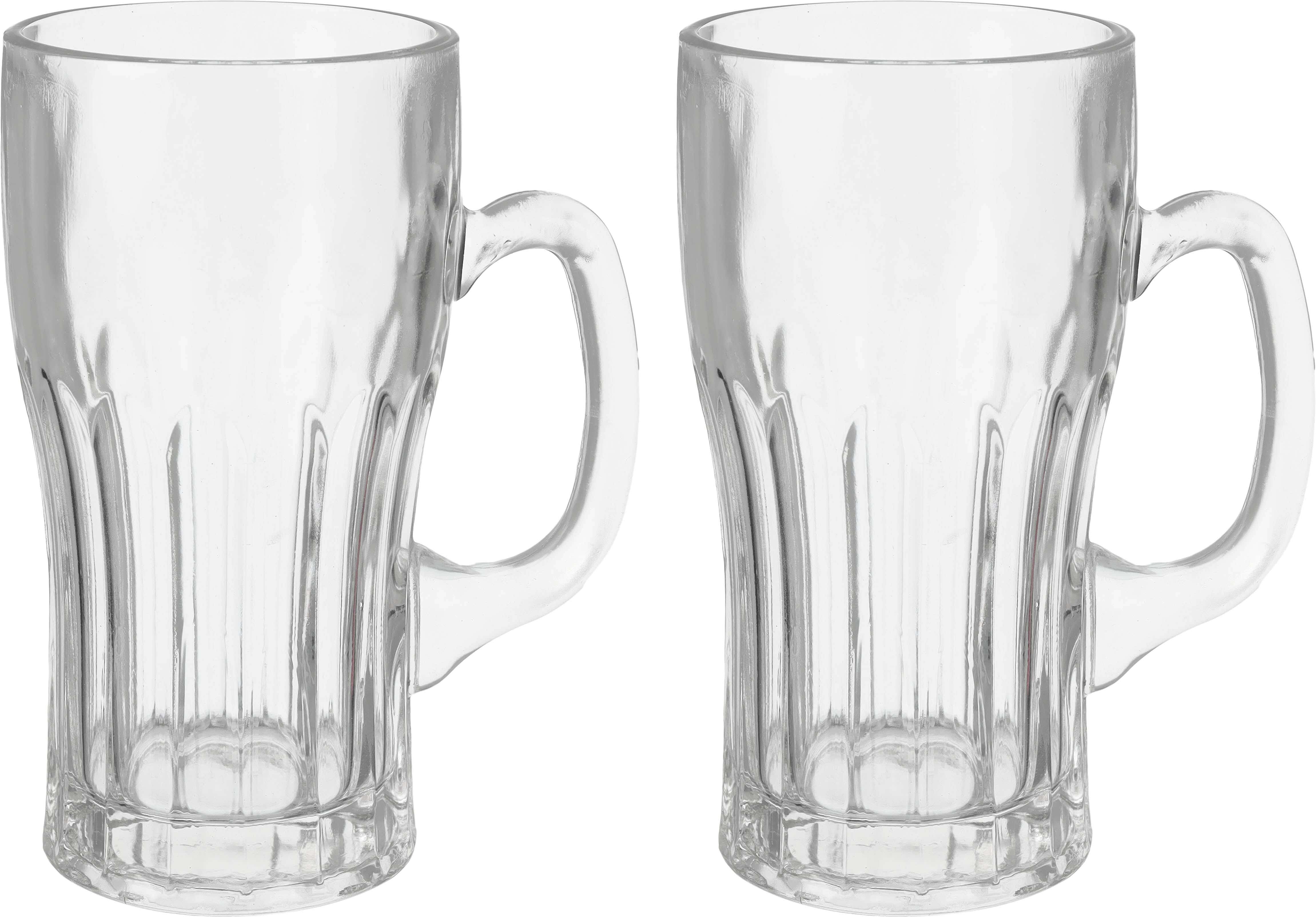 Galaxy Glass Glass Mug Set, 2 Pieces, 600 ml - Clear