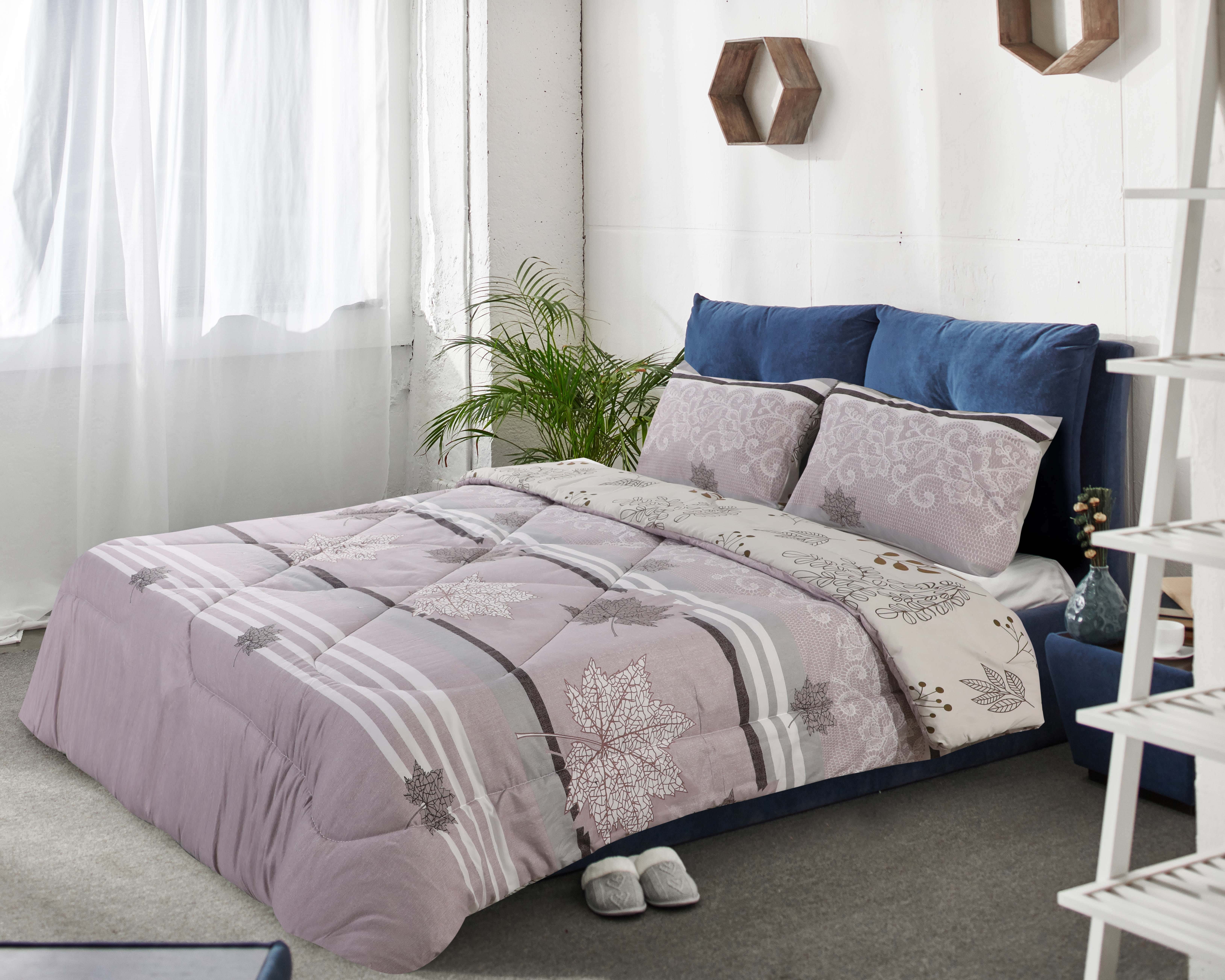 Royal Palace Cotton Quilt Set, 3 Pieces, 240×260 cm, 4300 Grams Approx - Multicolor